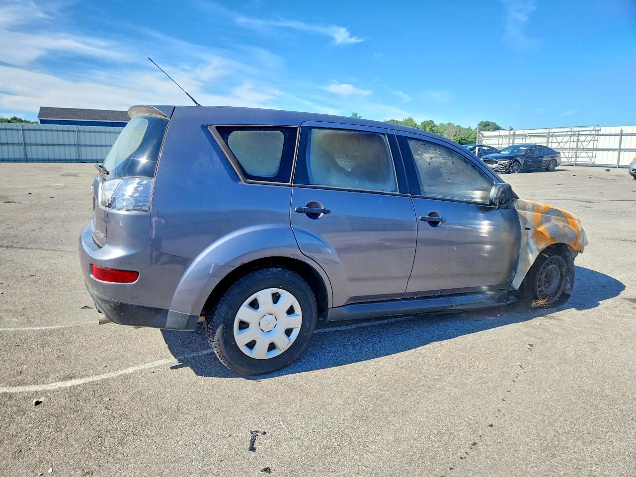 2009 Mitsubishi Outlander Es Gray vin: JA4LS21W59Z001816