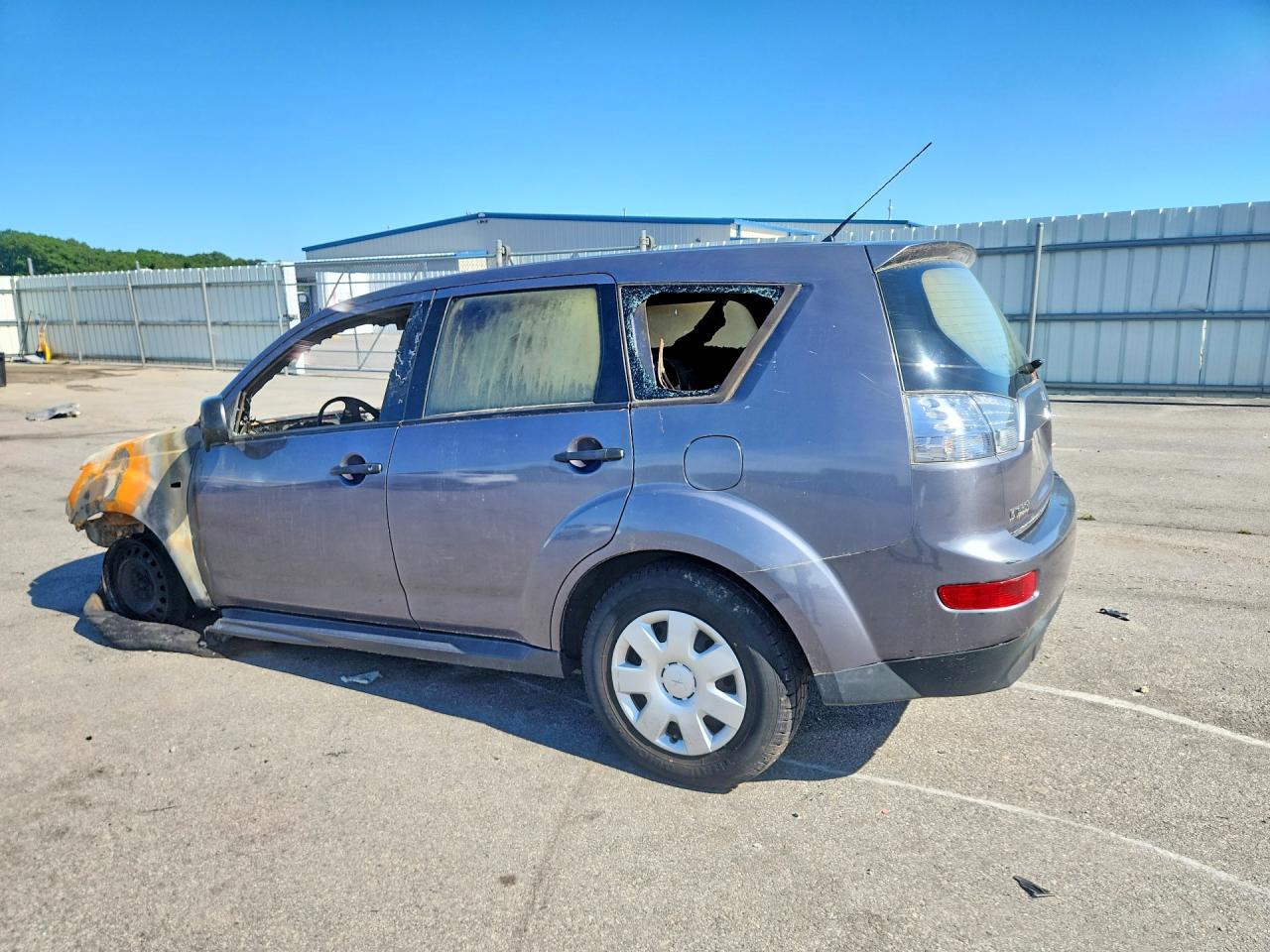 2009 Mitsubishi Outlander Es Gray vin: JA4LS21W59Z001816