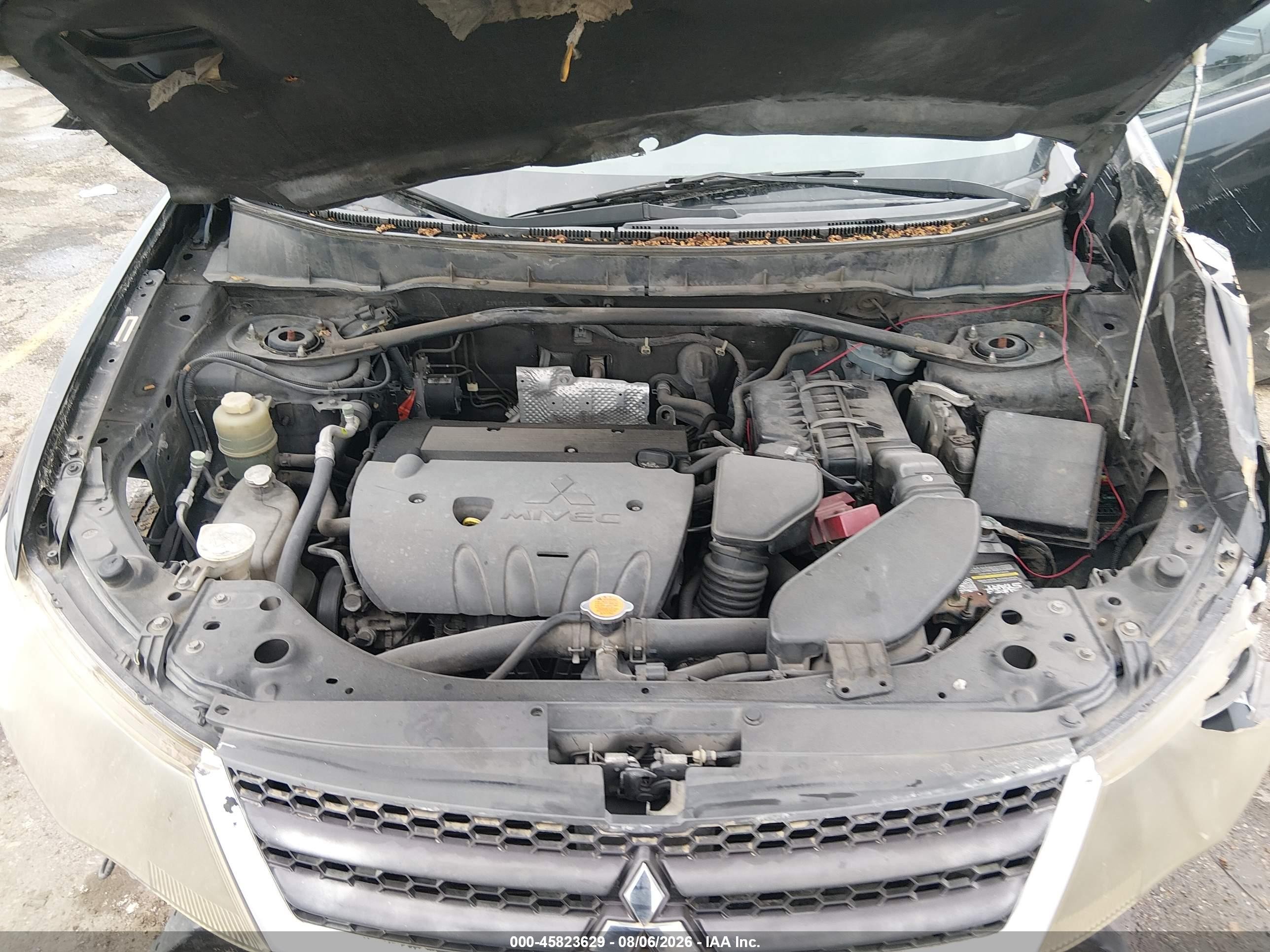 2008 Mitsubishi Outlander Es Black vin: JA4LS21W68Z009776