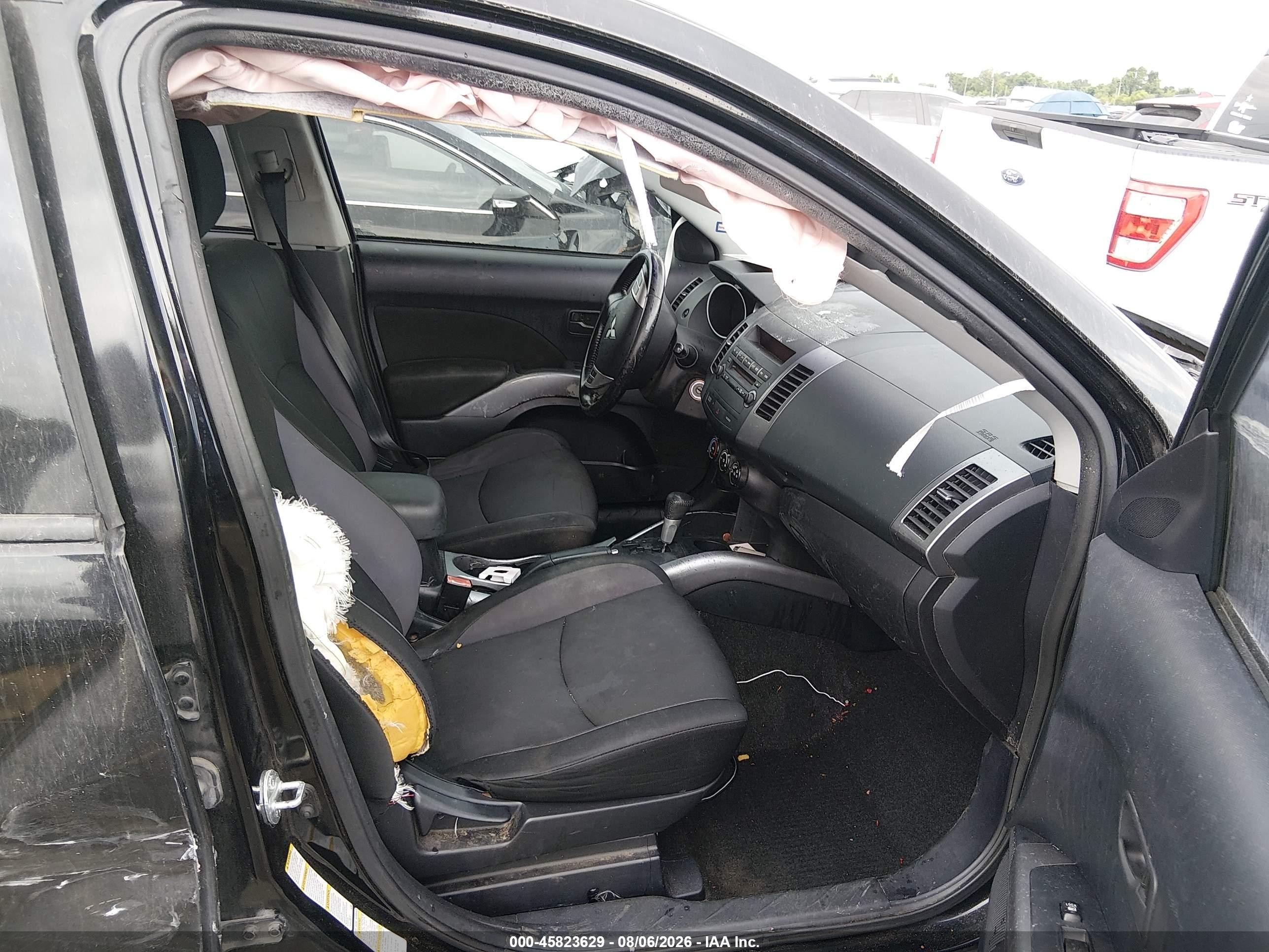 2008 Mitsubishi Outlander Es Black vin: JA4LS21W68Z009776