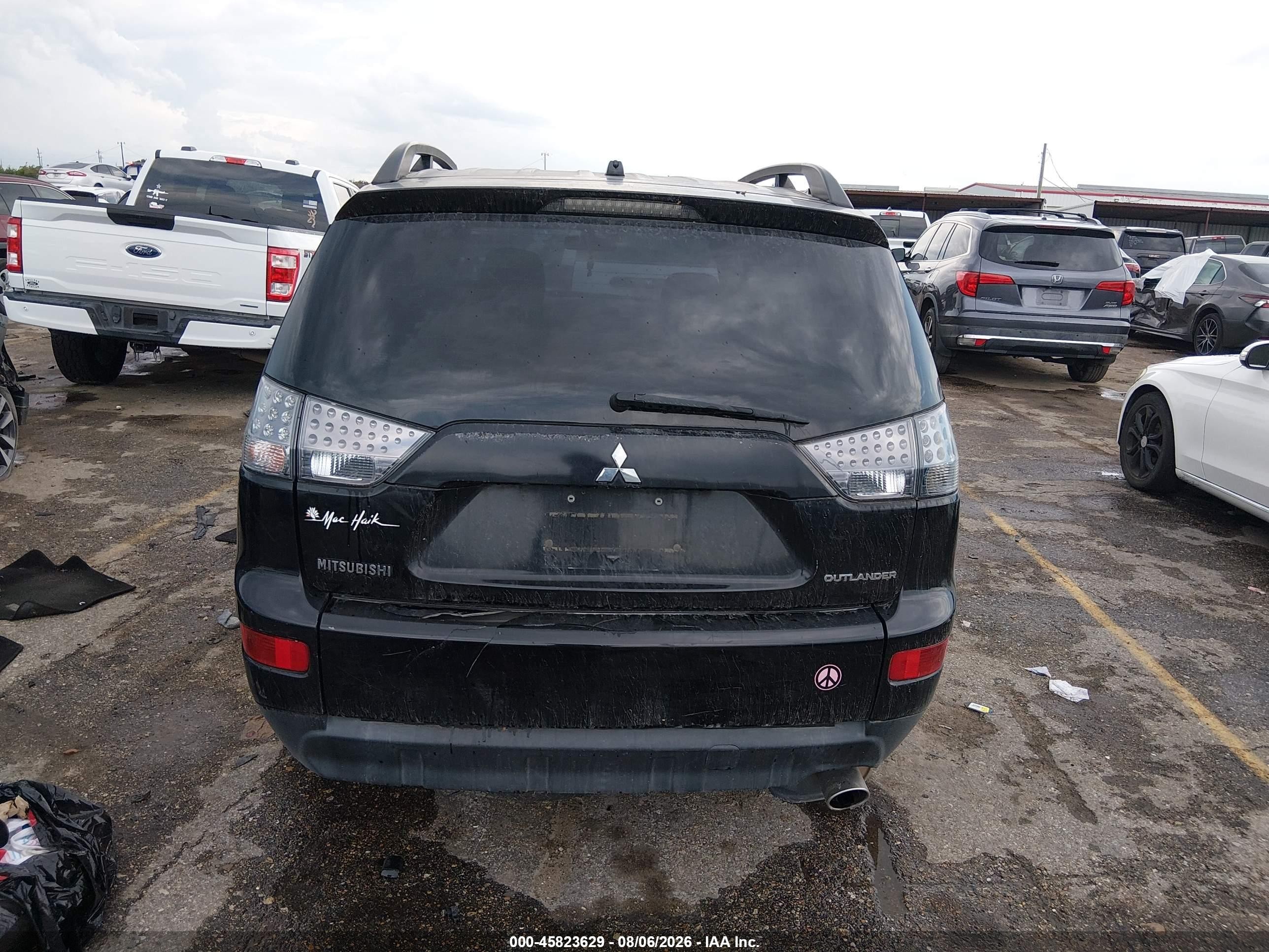 2008 Mitsubishi Outlander Es Black vin: JA4LS21W68Z009776