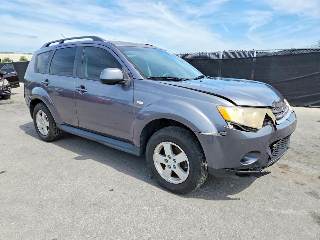 2009 Mitsubishi Outlander Es Gray vin: JA4LS21W79Z014826