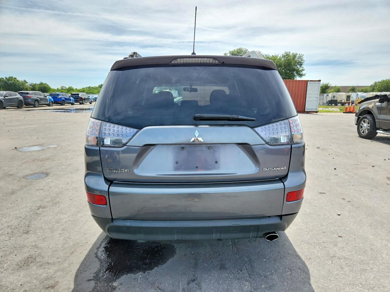 2009 Mitsubishi Outlander Es Gray vin: JA4LS21W79Z014826