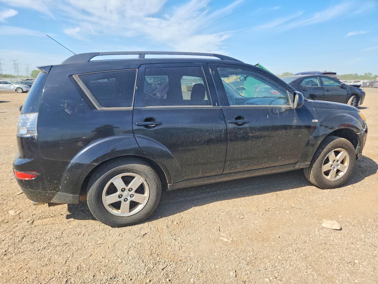 2008 Mitsubishi Outlander Black vin: JA4LS21W98Z012106