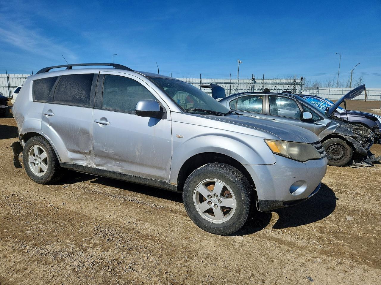 2008 Mitsubishi Outlander Es Silver vin: JA4LS21WX8Z607157