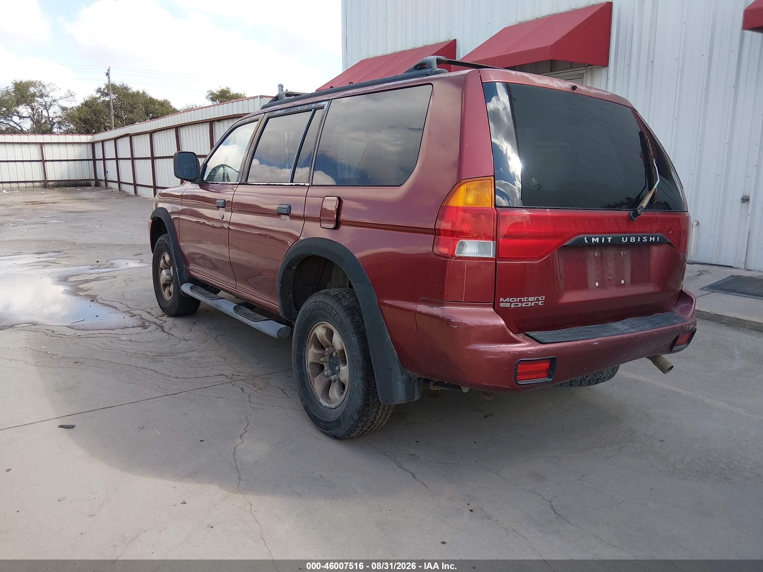 1999 Mitsubishi Montero Sport Ls/xls Maroon vin: JA4LS31H0XP008236