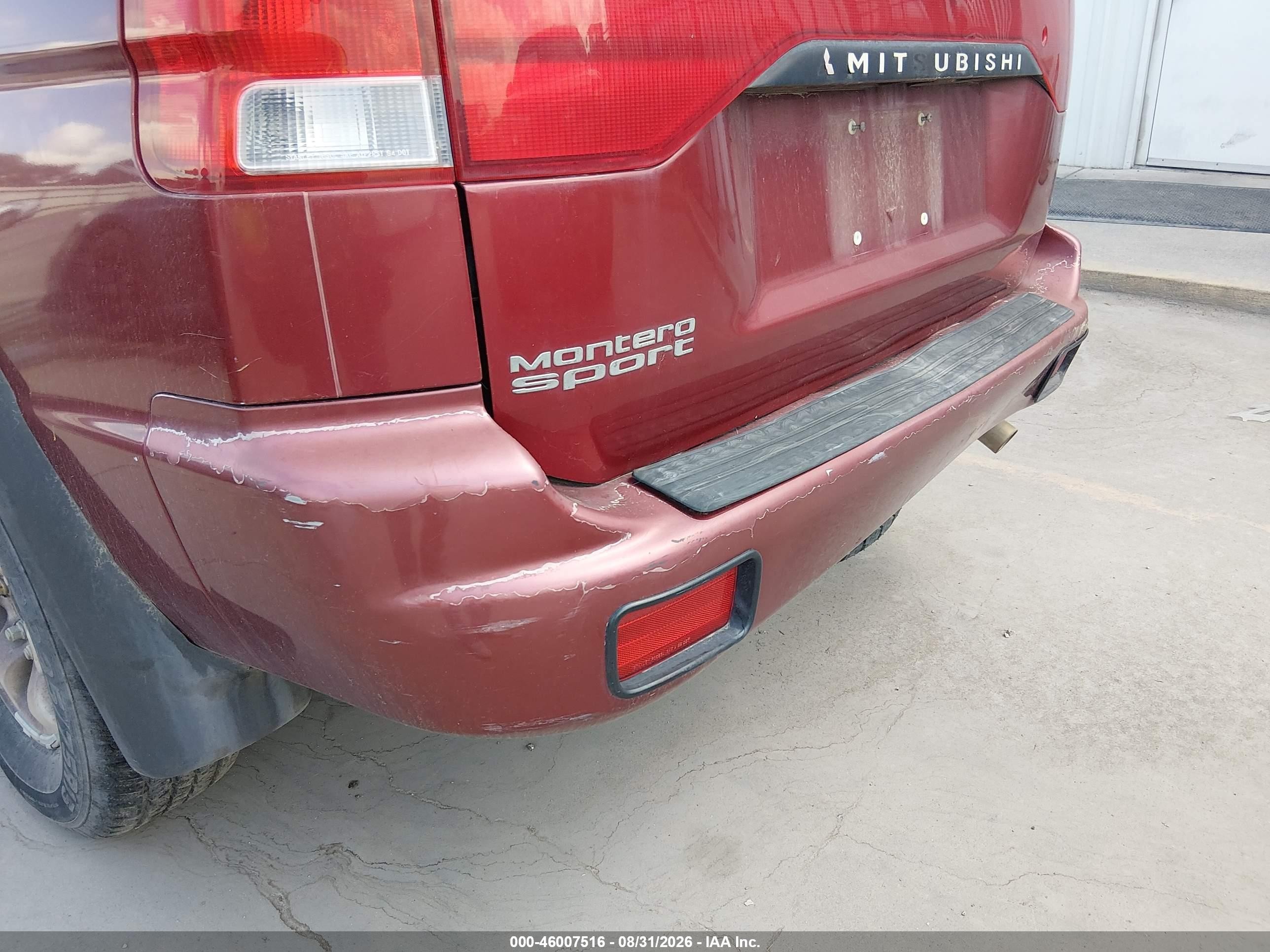 1999 Mitsubishi Montero Sport Ls/xls Maroon vin: JA4LS31H0XP008236