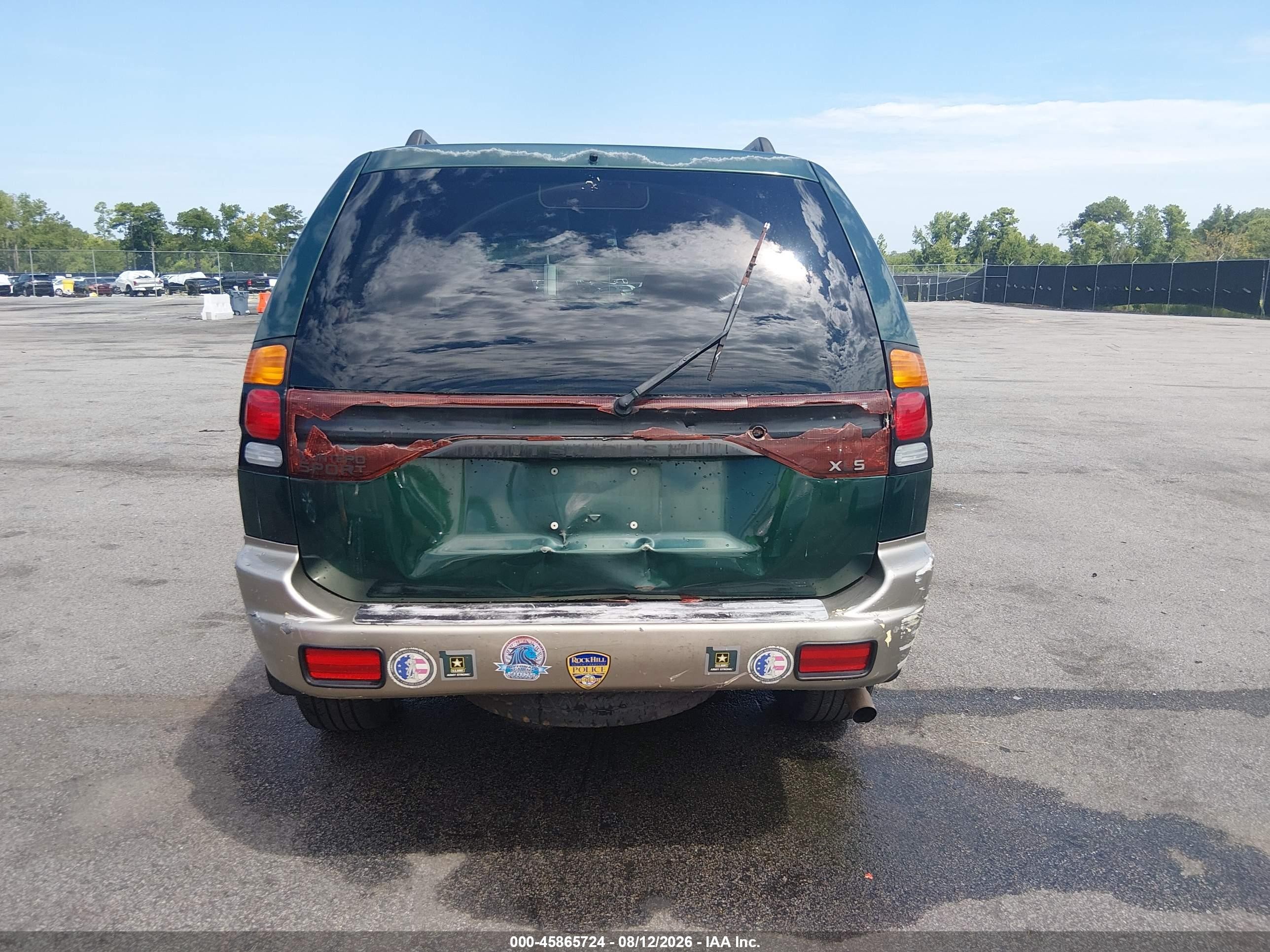 2001 Mitsubishi Montero Sport Xls Green vin: JA4LS31H31P000574