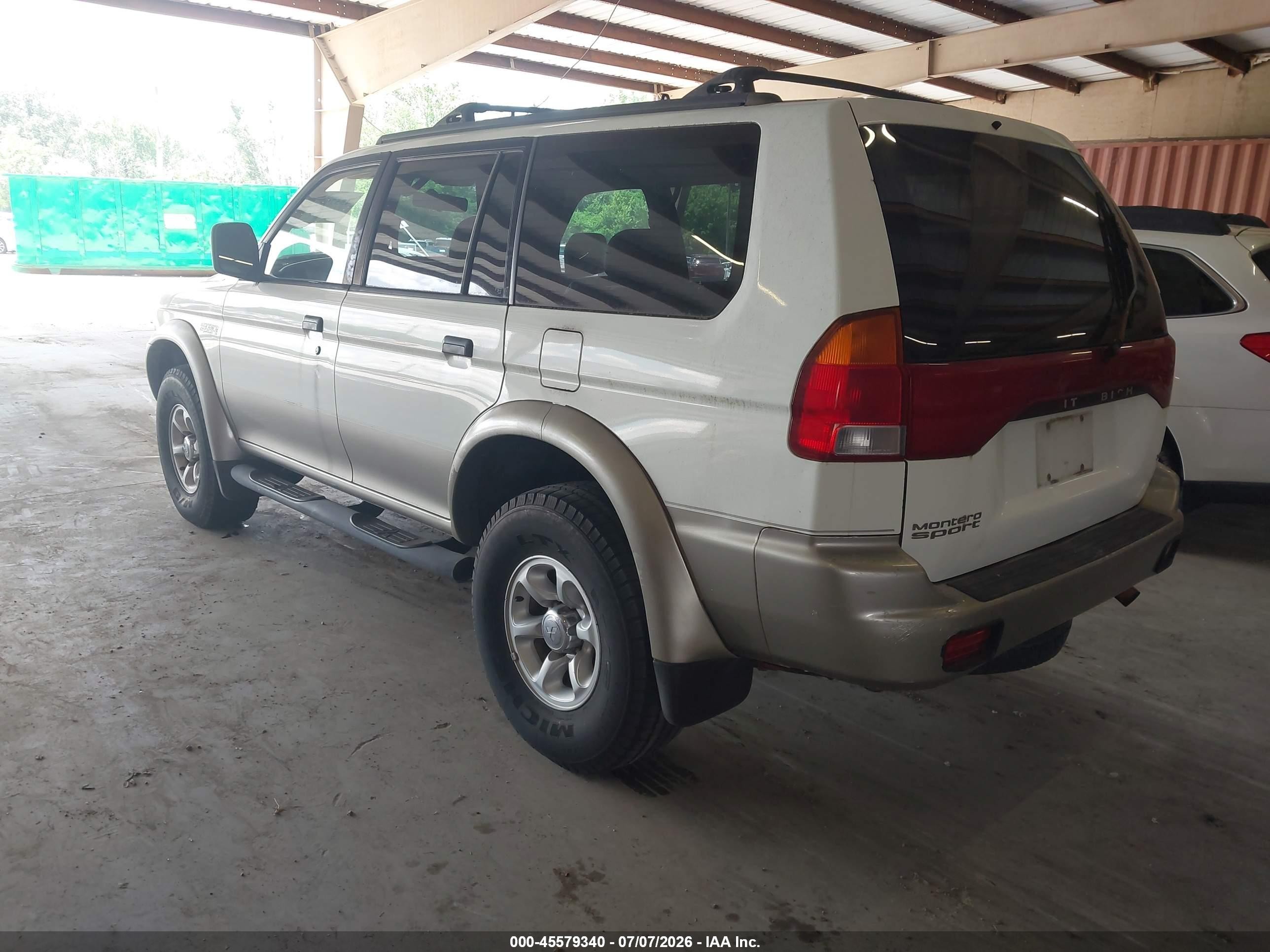 1999 Mitsubishi Montero Sport Ls/xls White vin: JA4LS31H5XP003825