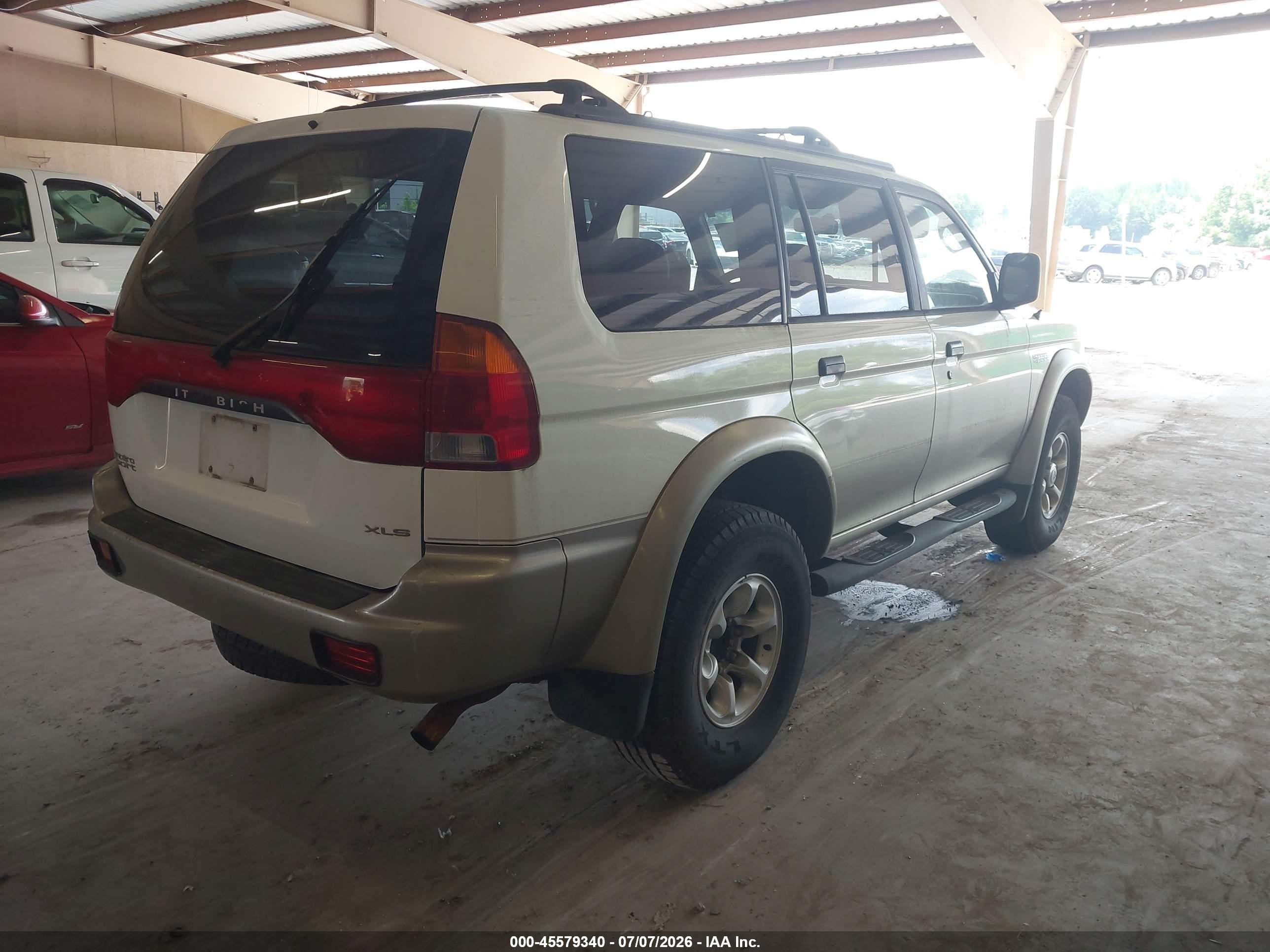 1999 Mitsubishi Montero Sport Ls/xls White vin: JA4LS31H5XP003825