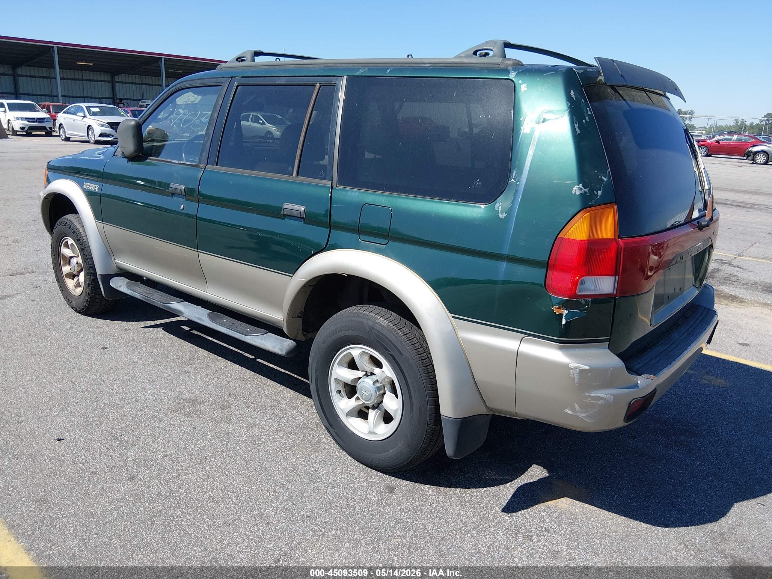 1999 Mitsubishi Montero Sport Ls/xls Green vin: JA4LS31H7XP031805