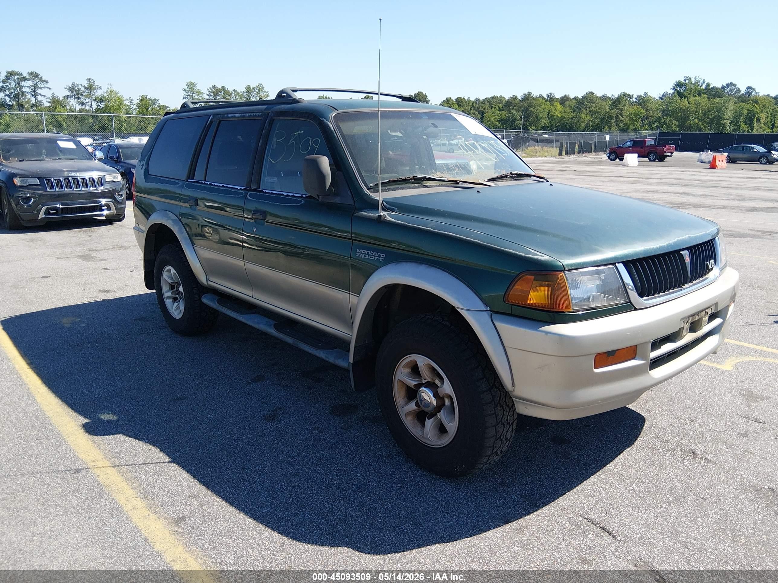 1999 Mitsubishi Montero Sport Ls/xls Зеленый vin: JA4LS31H7XP031805