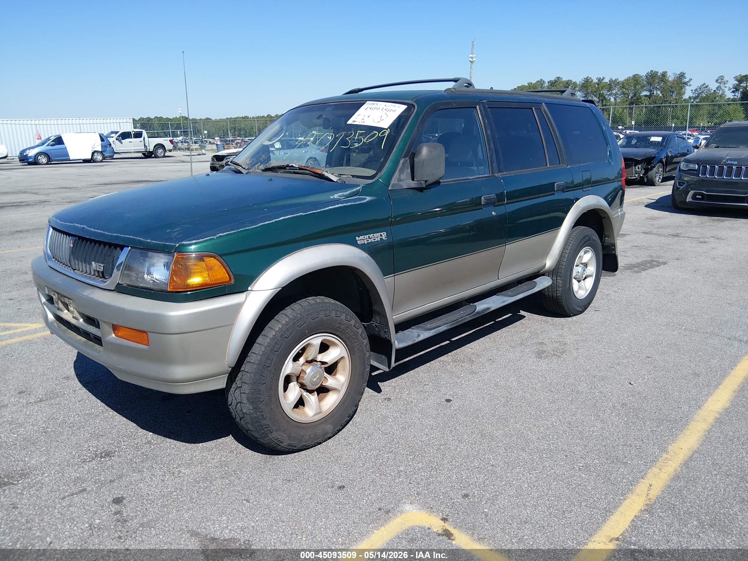 1999 Mitsubishi Montero Sport Ls/xls Green vin: JA4LS31H7XP031805
