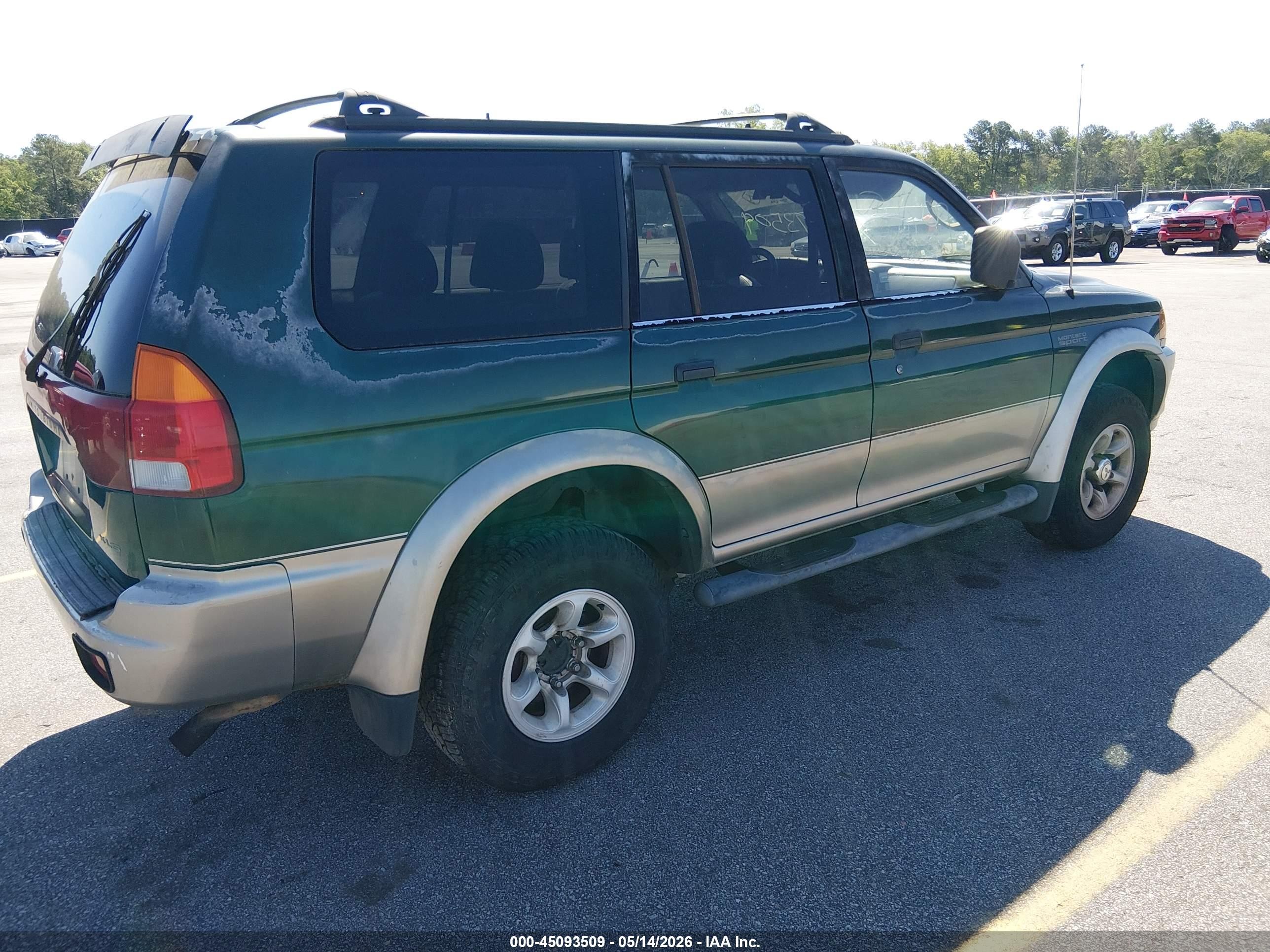 1999 Mitsubishi Montero Sport Ls/xls Green vin: JA4LS31H7XP031805