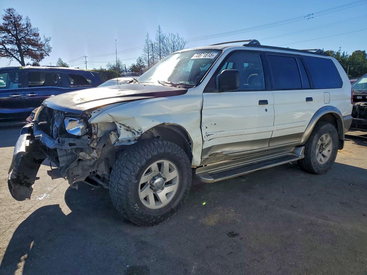 2000 Mitsubishi Montero Sport Ls White vin: JA4LS31H7YP808971