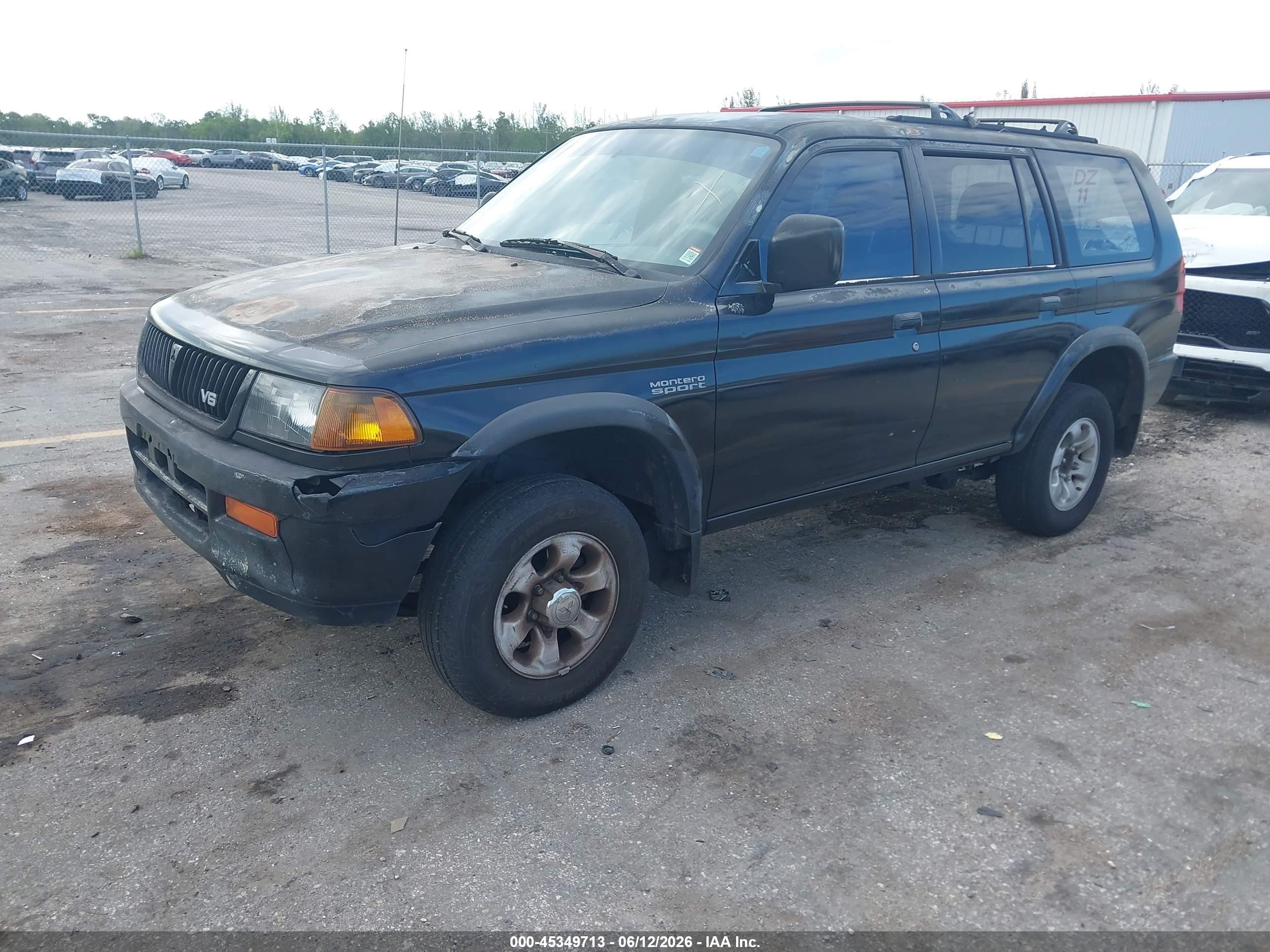 1998 Mitsubishi Montero Sport Ls Black vin: JA4LS31P3WP016417