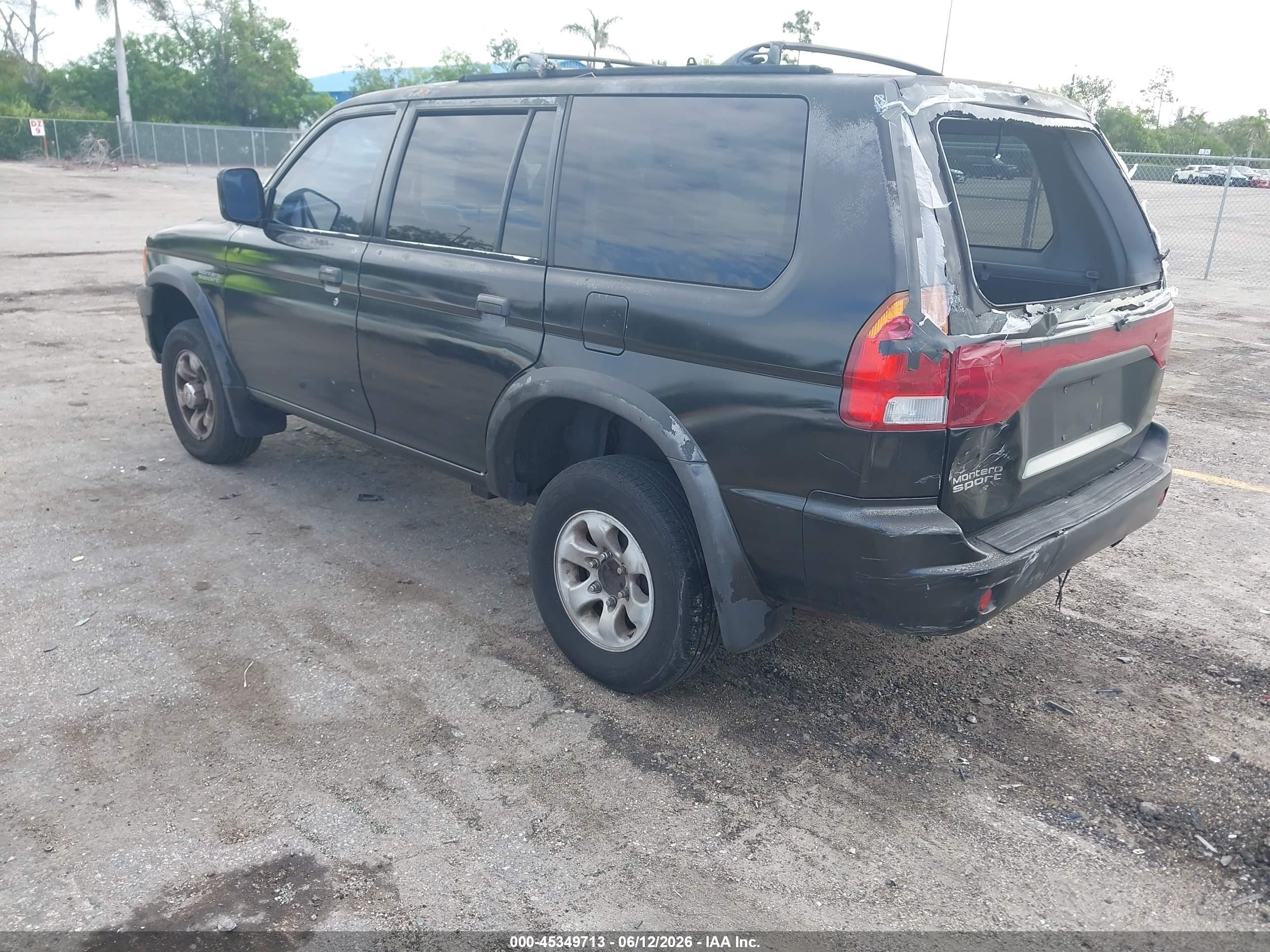 1998 Mitsubishi Montero Sport Ls Black vin: JA4LS31P3WP016417