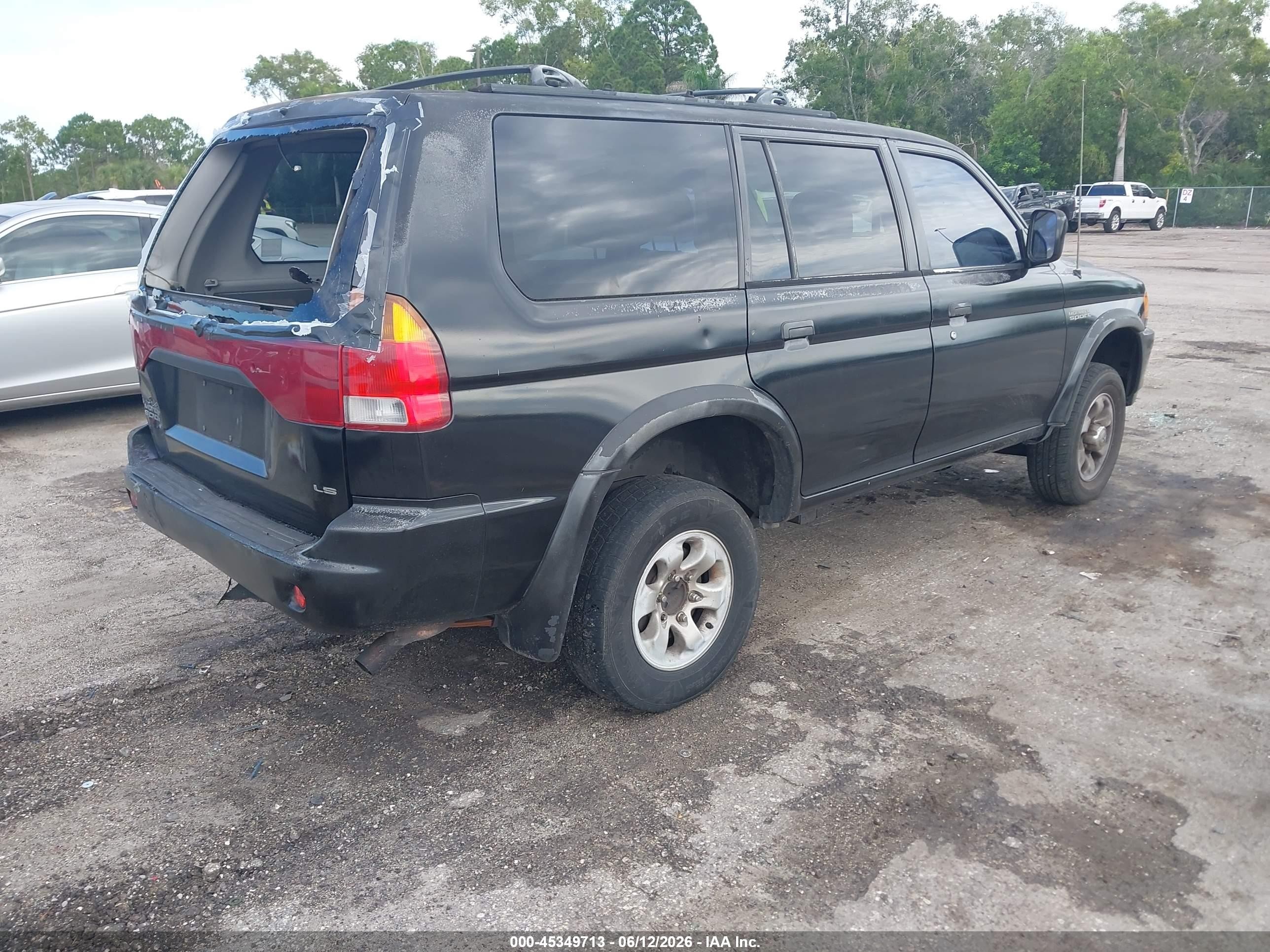 1998 Mitsubishi Montero Sport Ls Black vin: JA4LS31P3WP016417
