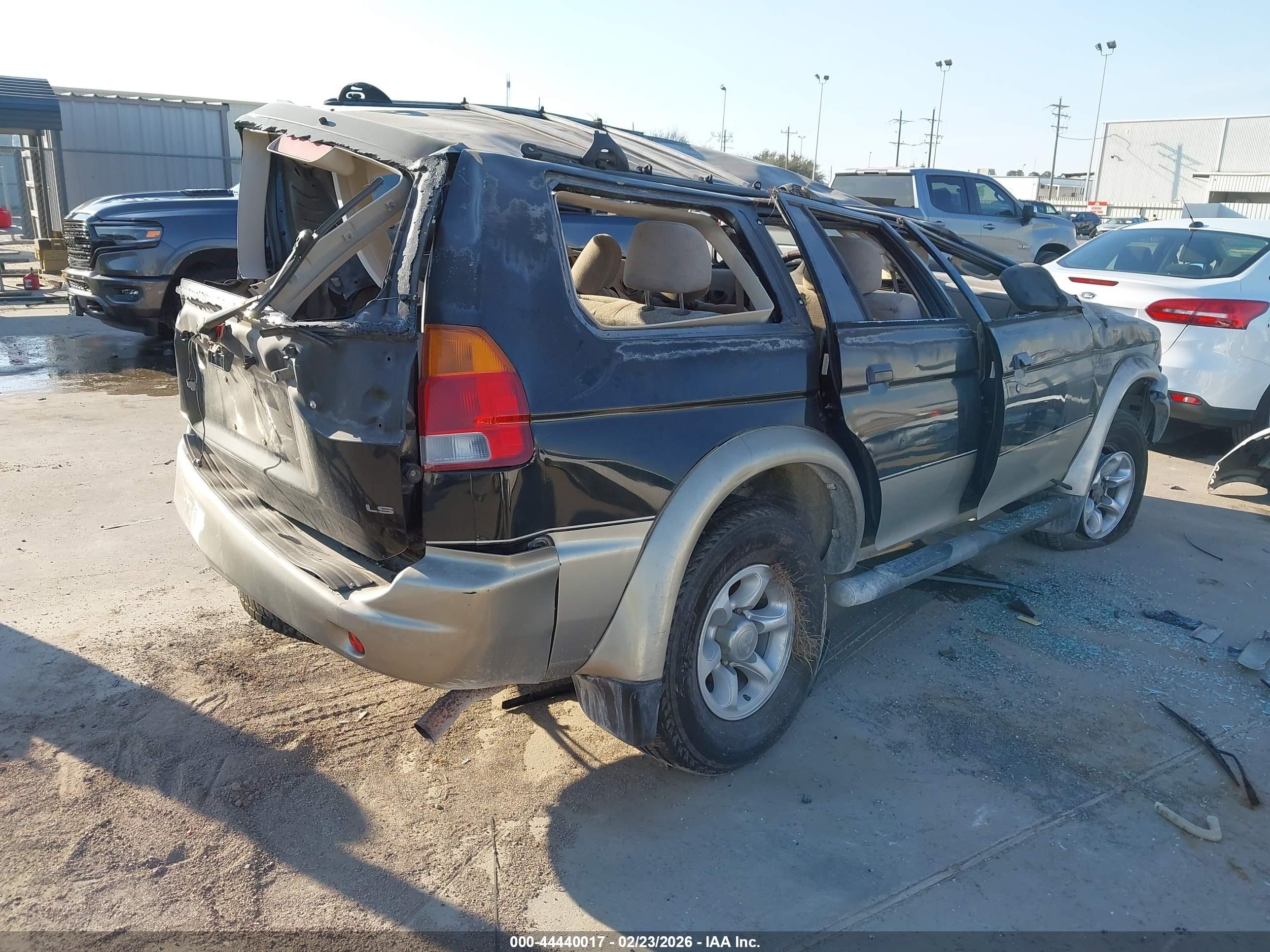 1998 Mitsubishi Montero Sport Ls Black vin: JA4LS31P3WP036490