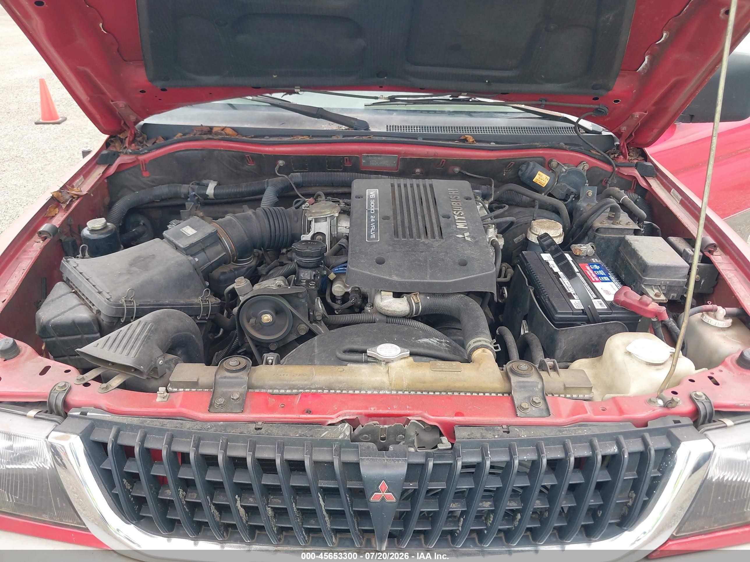 1998 Mitsubishi Montero Sport Ls Red vin: JA4LS31PXWP031044