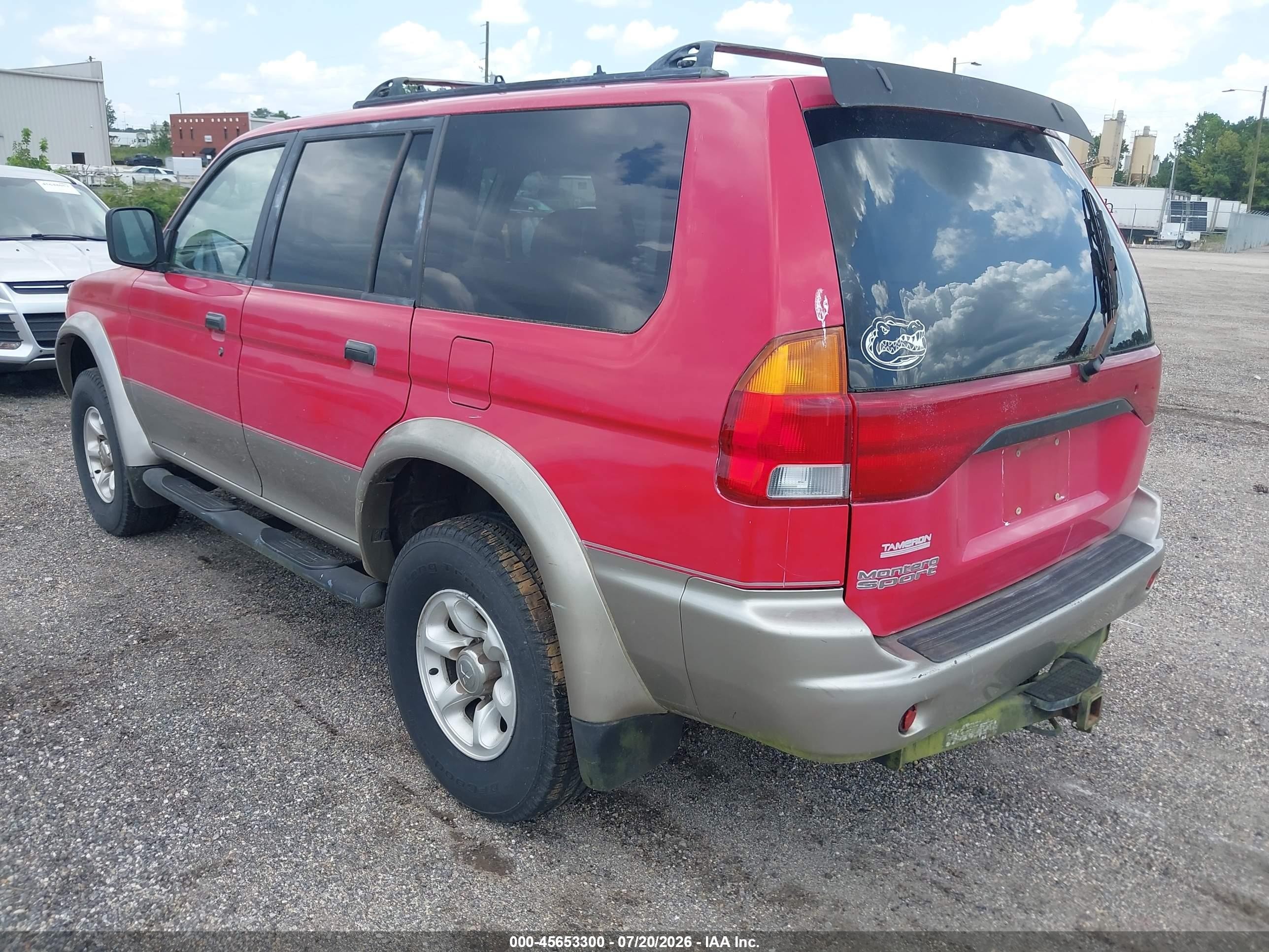 1998 Mitsubishi Montero Sport Ls Red vin: JA4LS31PXWP031044