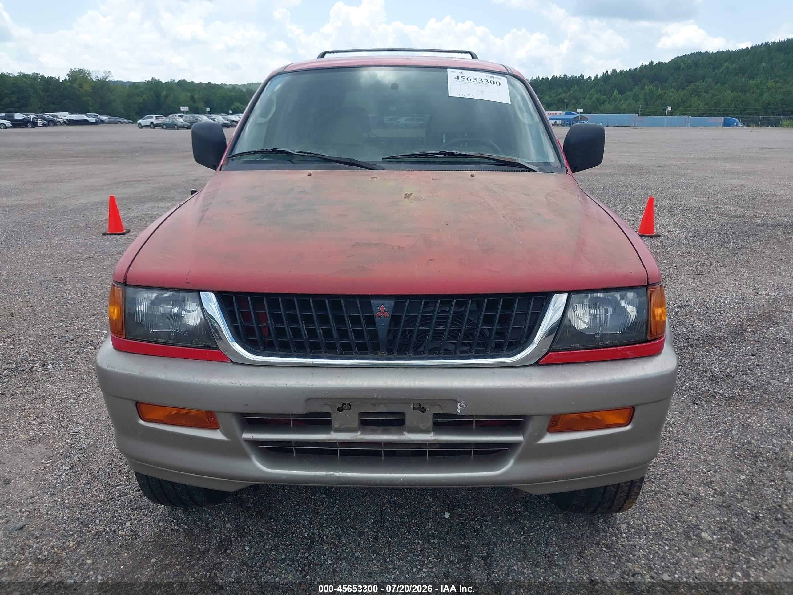 1998 Mitsubishi Montero Sport Ls Red vin: JA4LS31PXWP031044