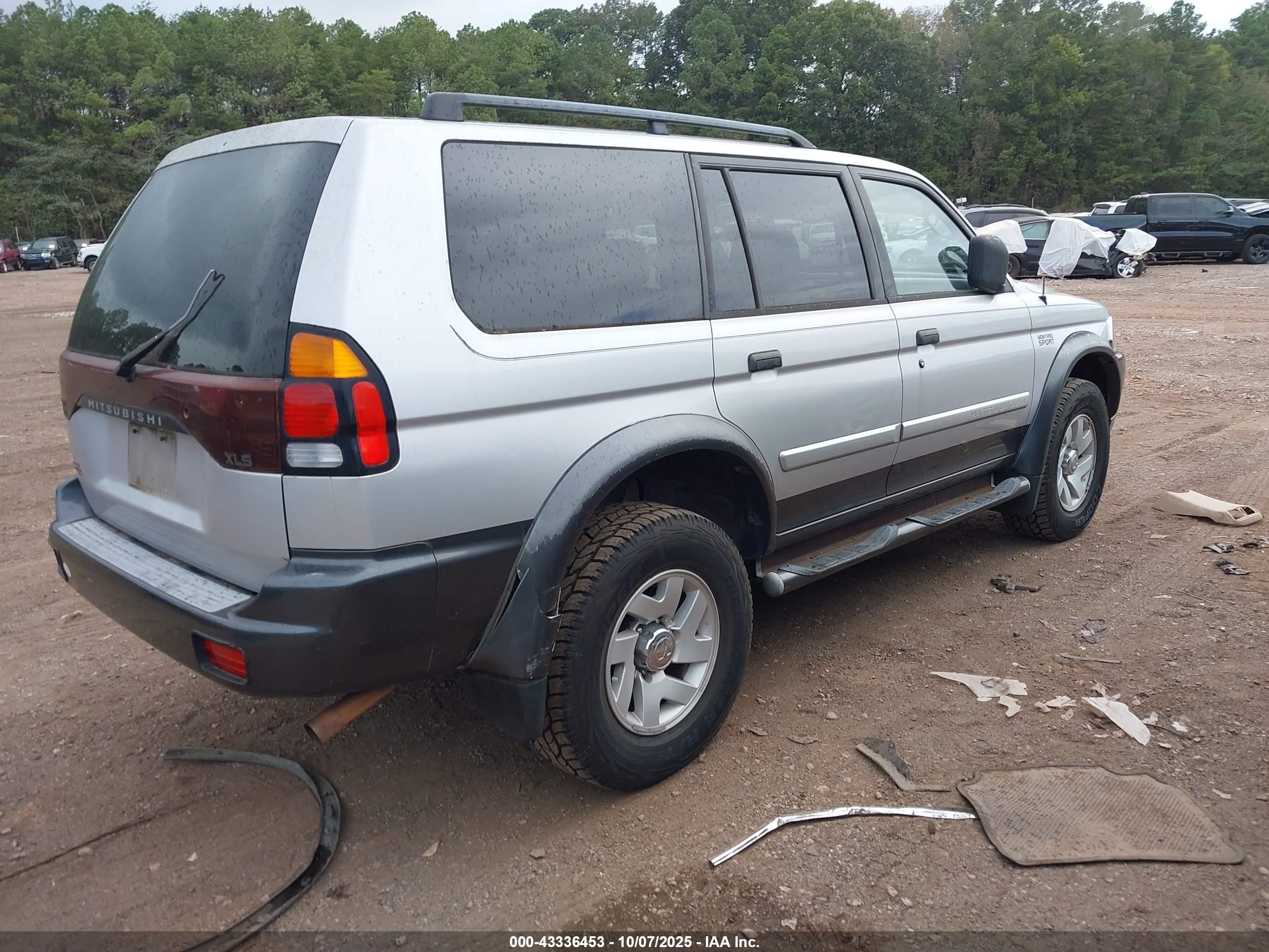 2002 Mitsubishi Montero Sport Xls Silver vin: JA4LS31R62J015762