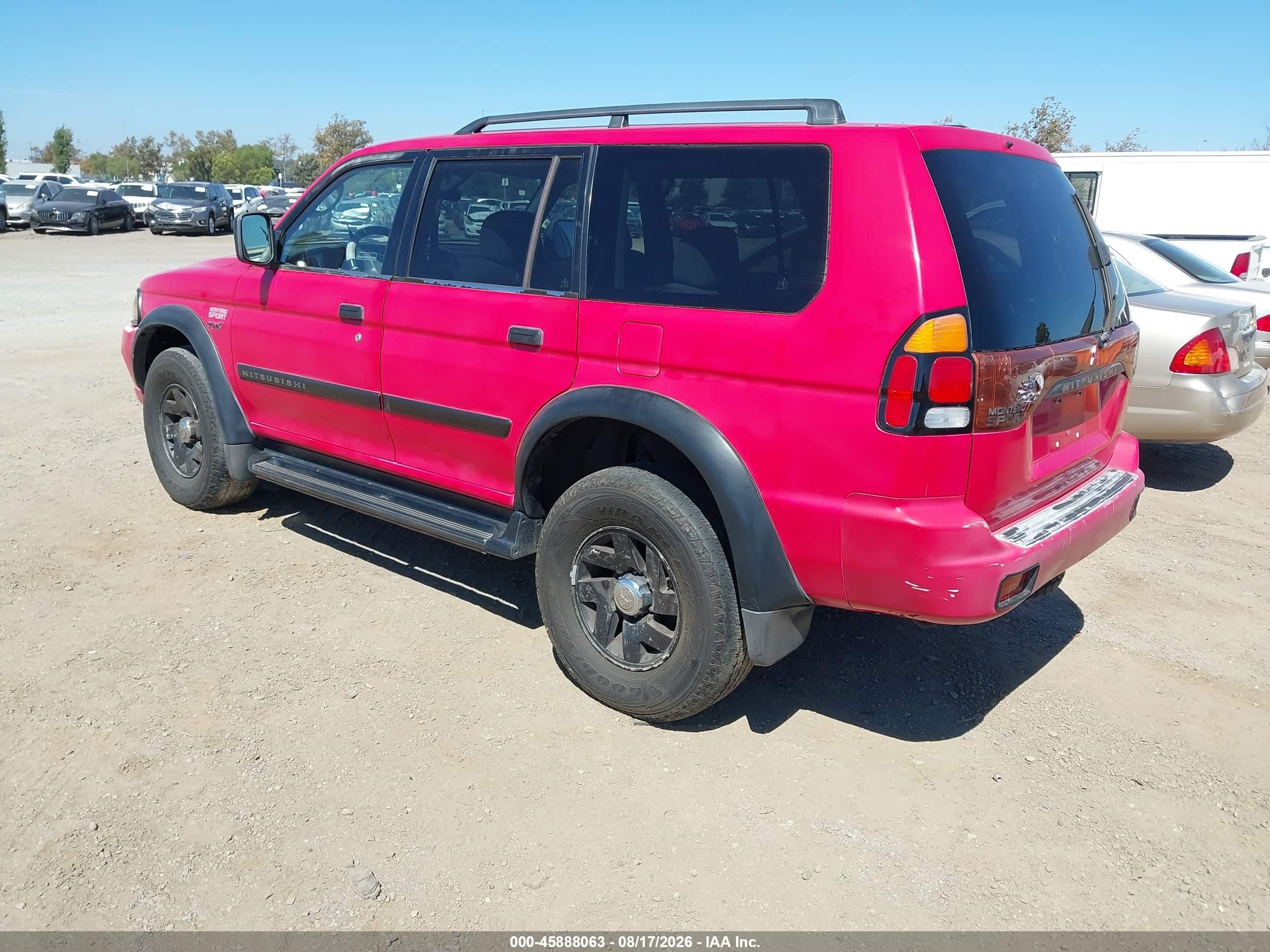 2001 Mitsubishi Montero Sport 3.5/xls Red vin: JA4LS31R81P061444