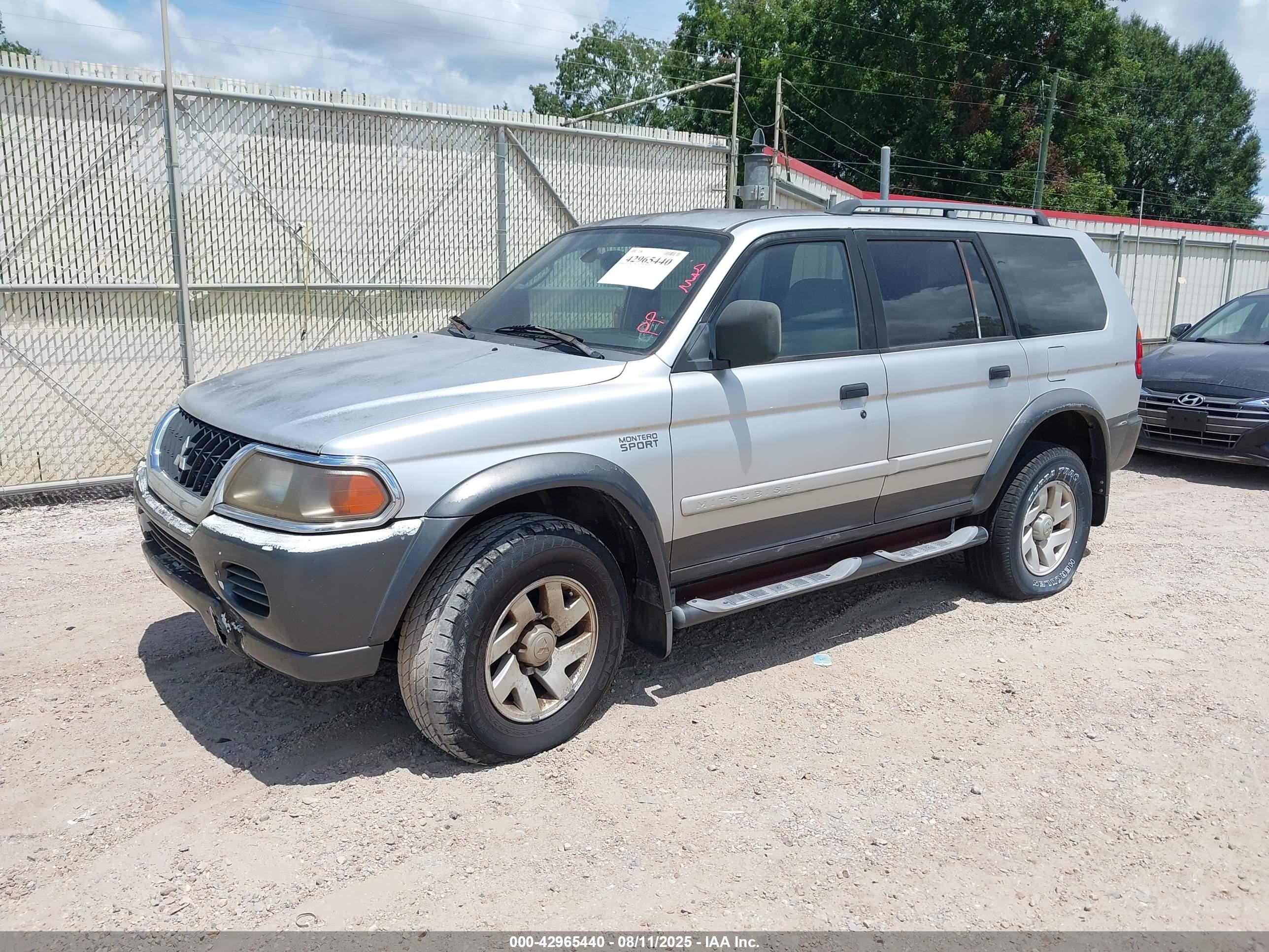2002 Mitsubishi Montero Sport Xls Silver vin: JA4LS31RX2P005779