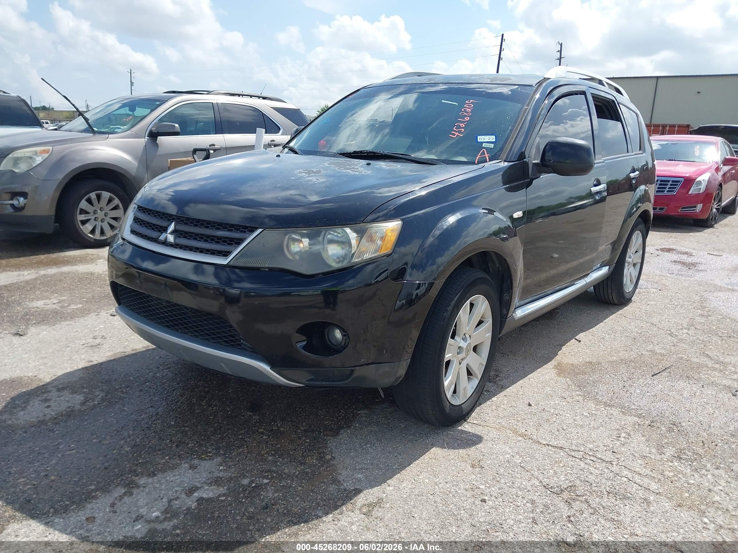 2008 Mitsubishi Outlander Se Black vin: JA4LS31W18Z014518