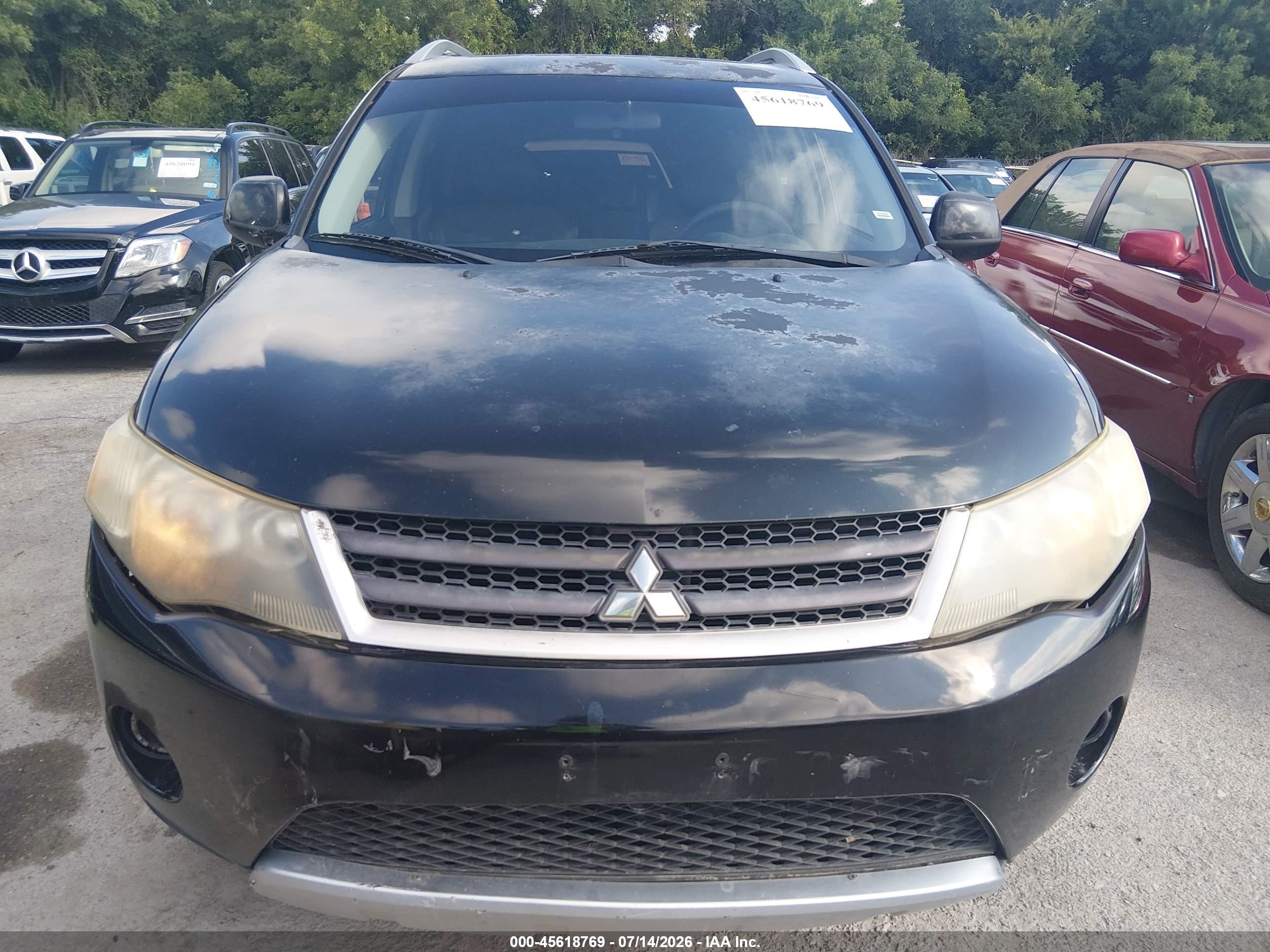 2008 Mitsubishi Outlander Se Black vin: JA4LS31W18Z014518