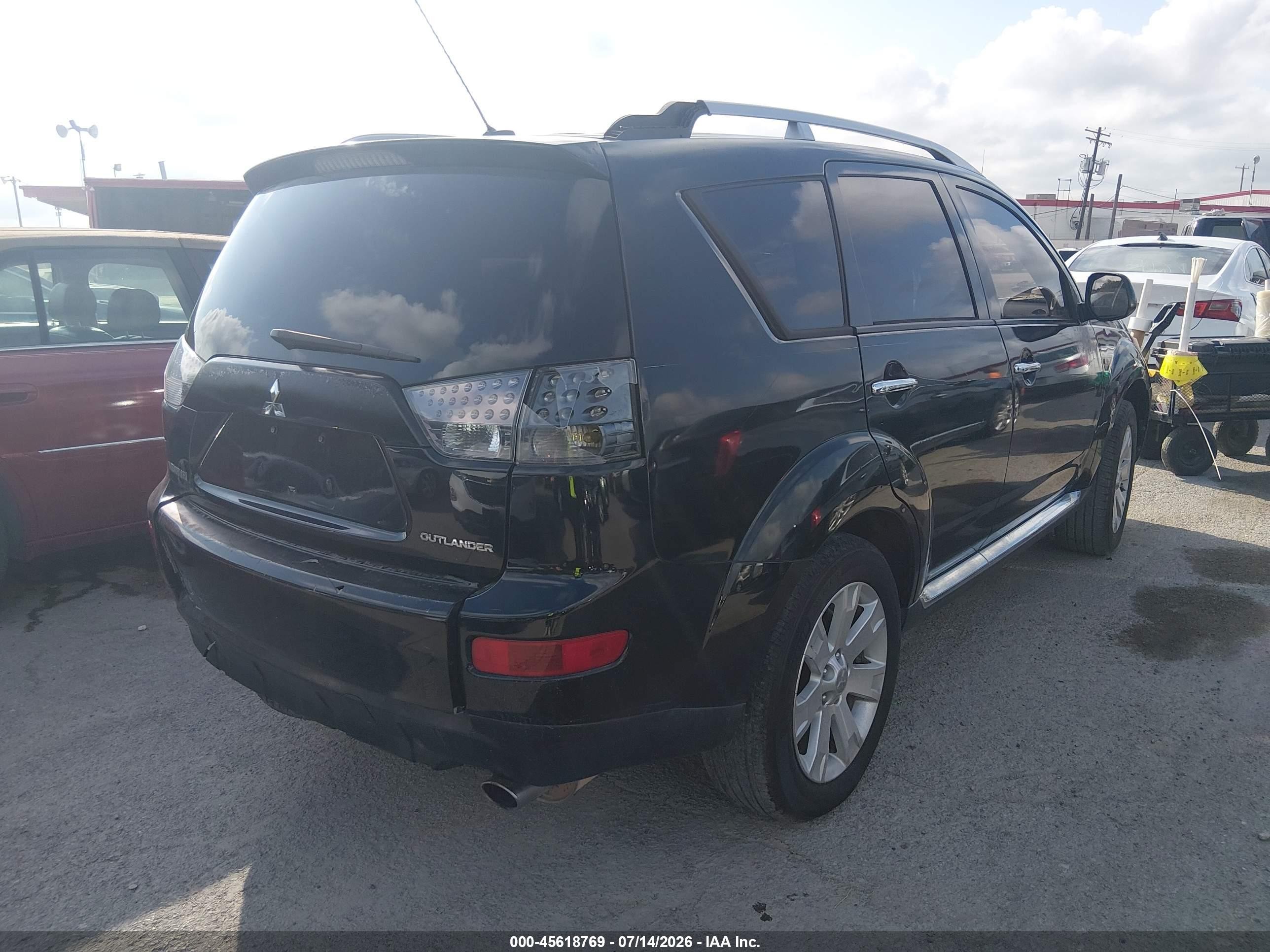 2008 Mitsubishi Outlander Se Black vin: JA4LS31W18Z014518
