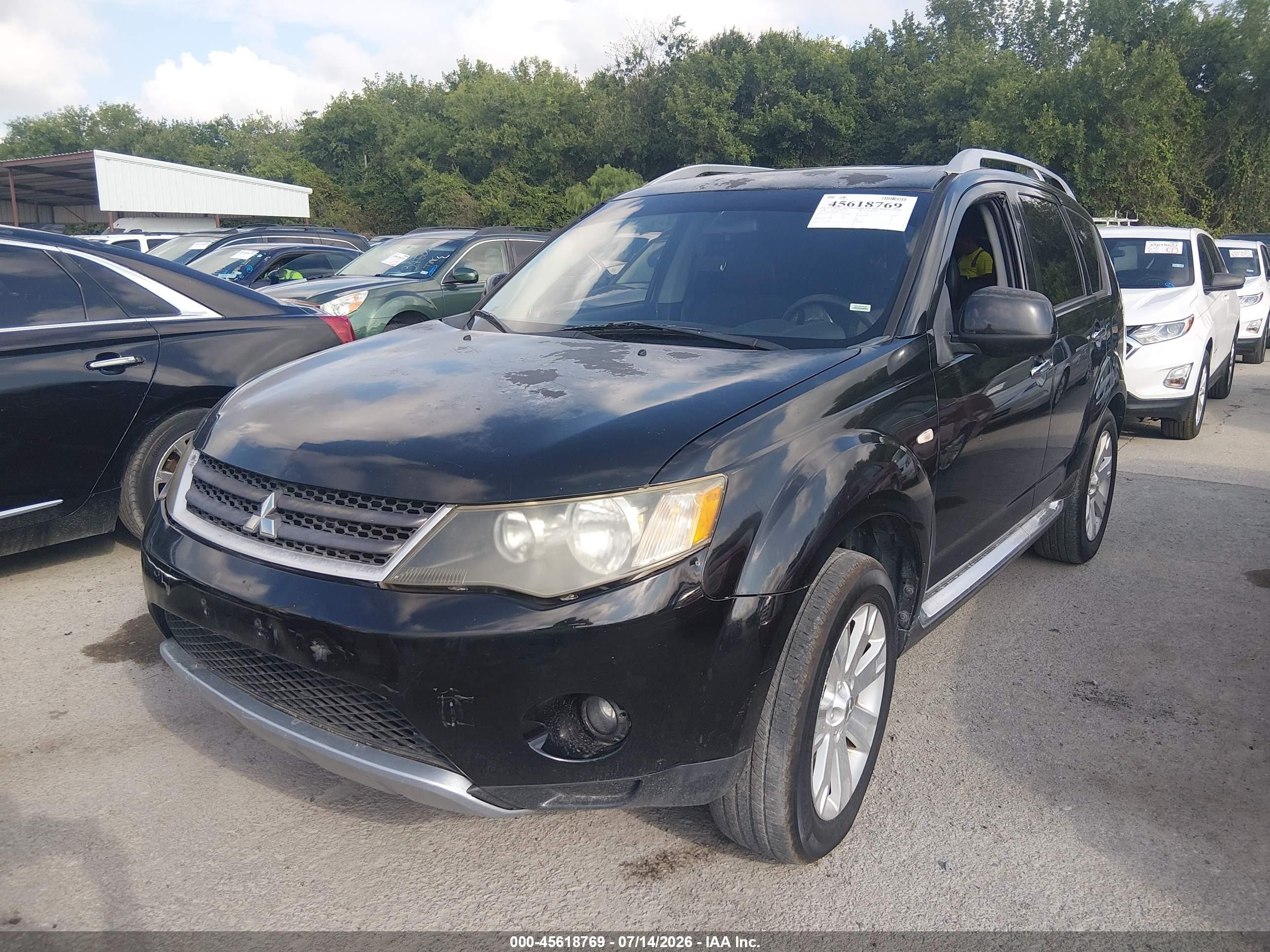 2008 Mitsubishi Outlander Se Black vin: JA4LS31W18Z014518