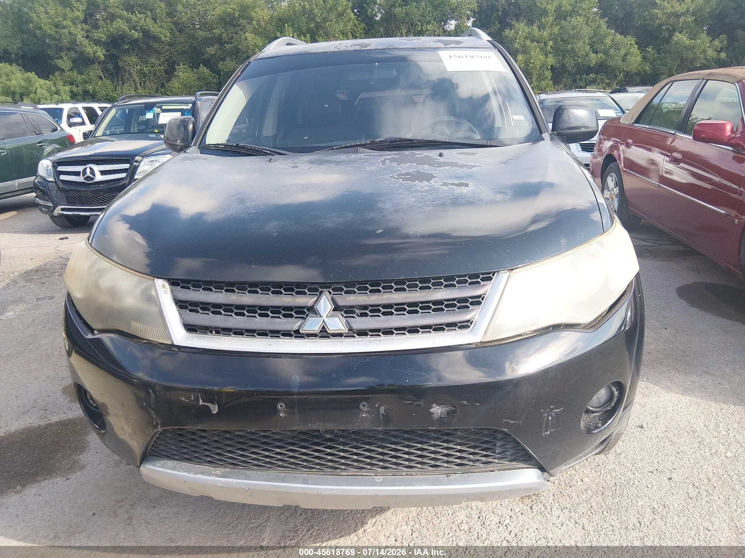 2008 Mitsubishi Outlander Se Black vin: JA4LS31W18Z014518