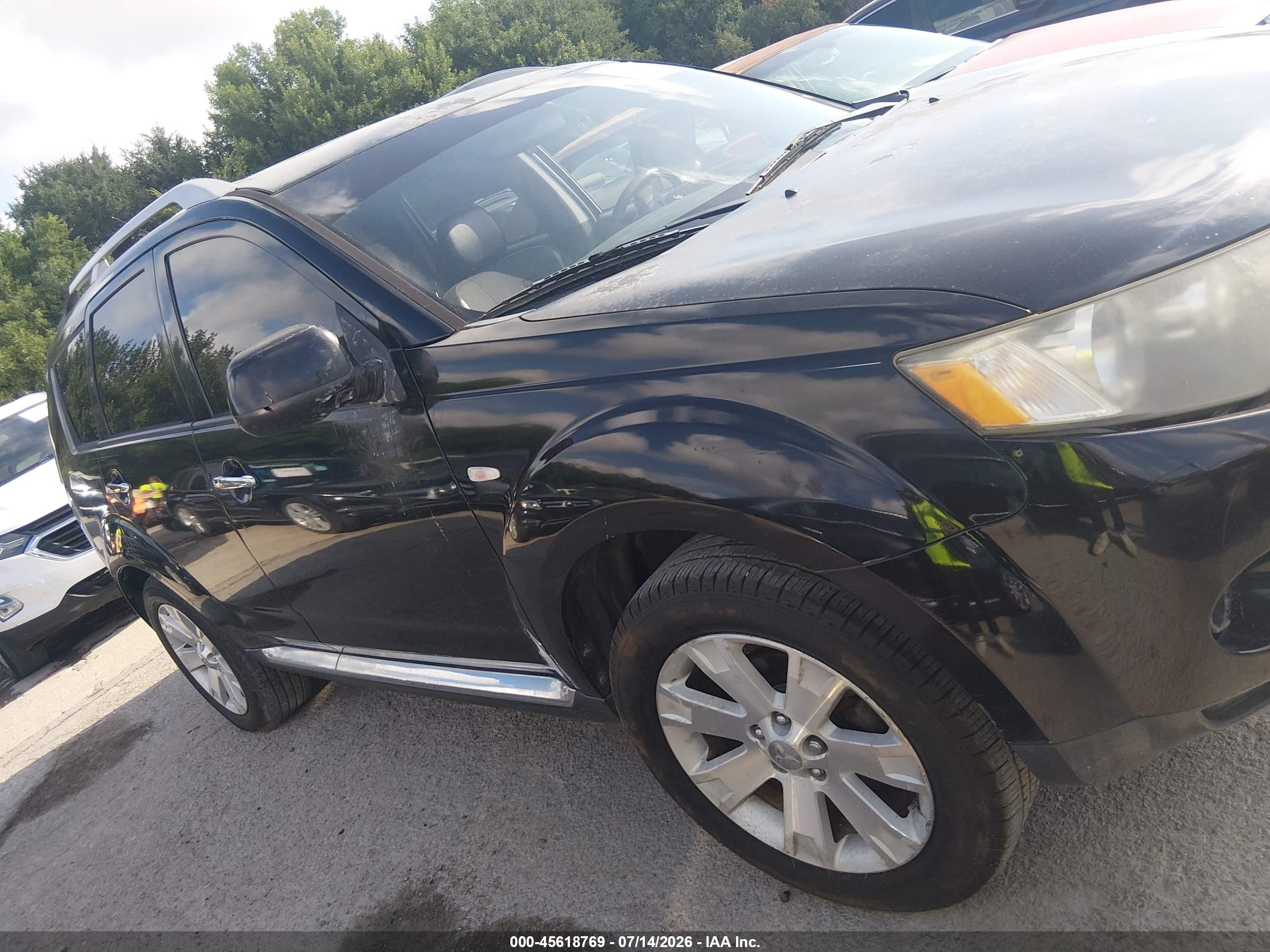 2008 Mitsubishi Outlander Se Black vin: JA4LS31W18Z014518