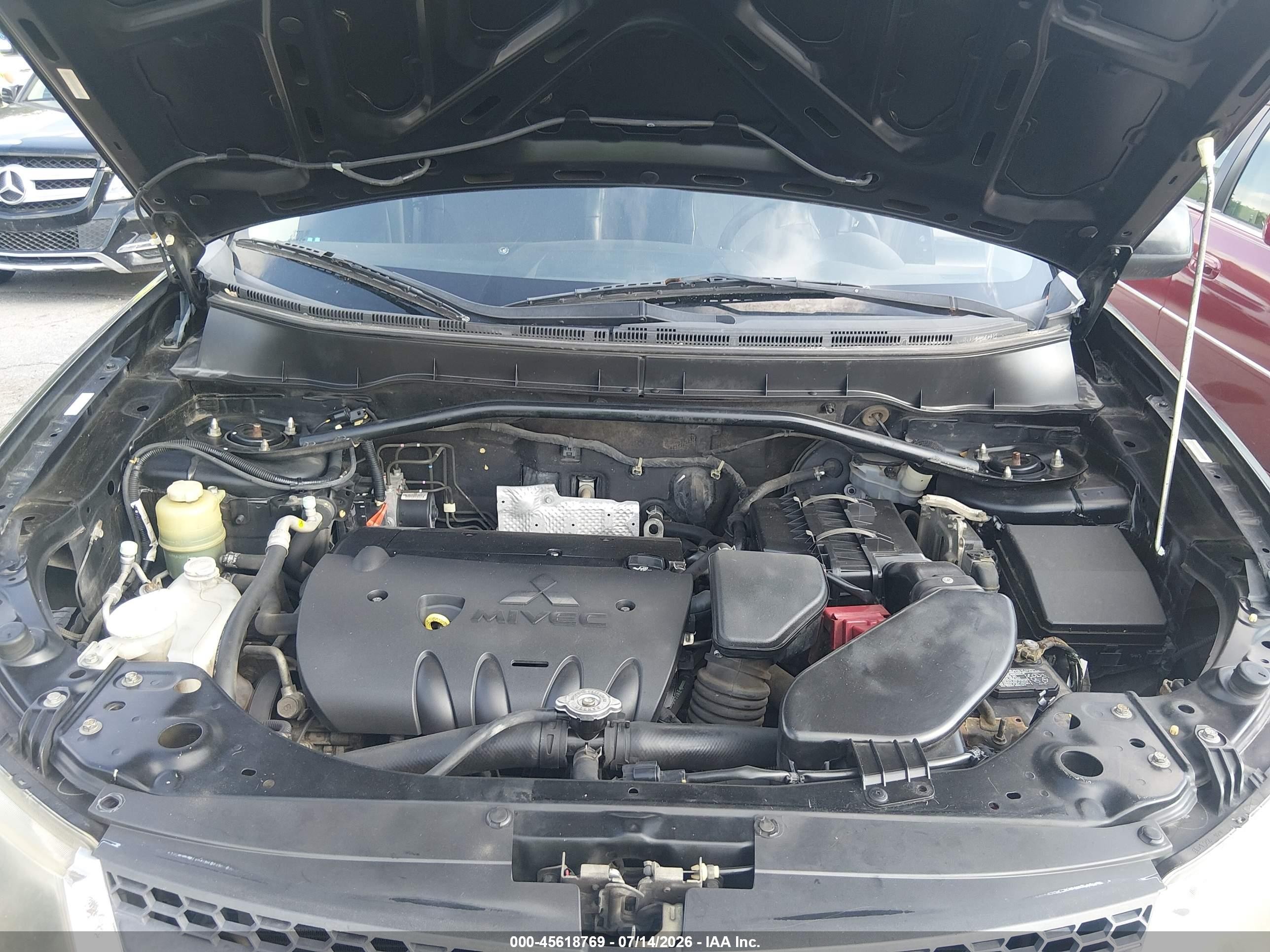 2008 Mitsubishi Outlander Se Black vin: JA4LS31W18Z014518