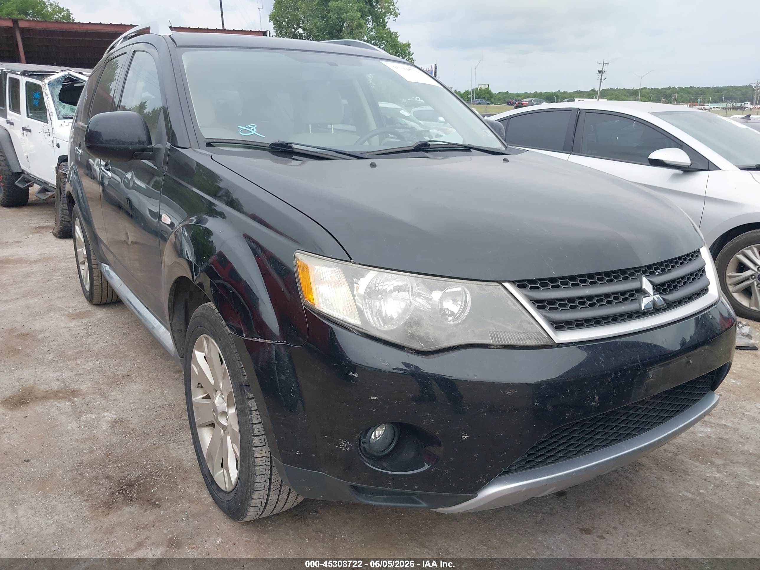 2008 Mitsubishi Outlander Se Black vin: JA4LS31W38Z013080