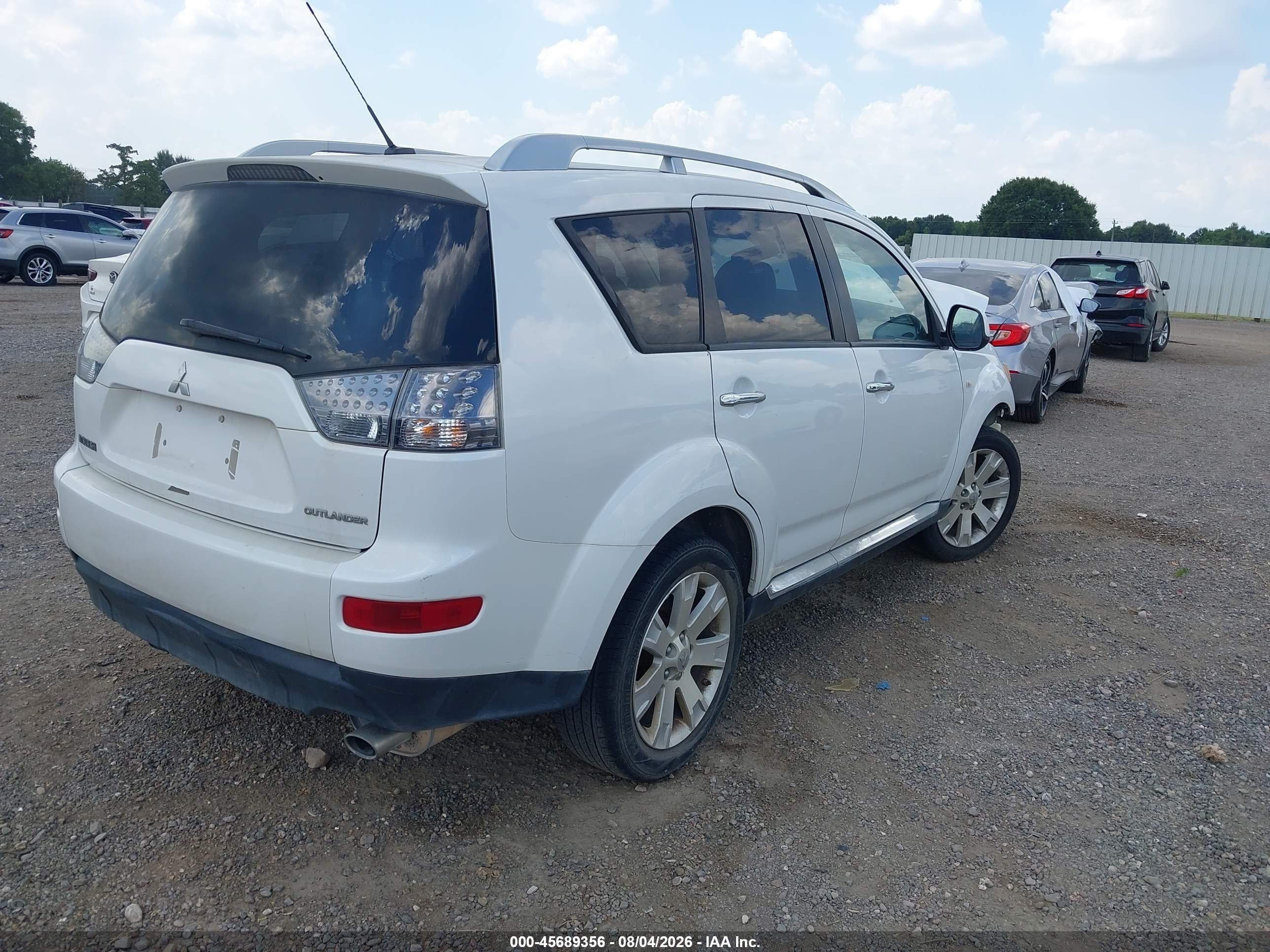 2008 Mitsubishi Outlander Se White vin: JA4LS31W78Z011252