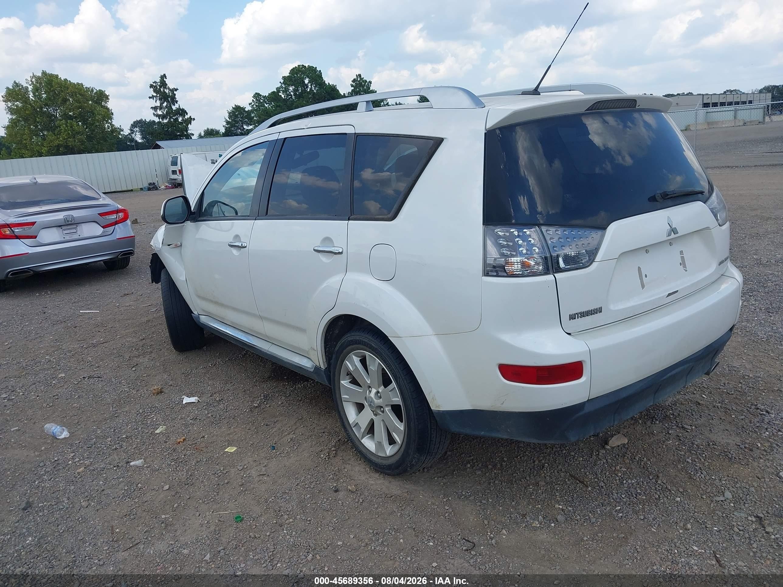 2008 Mitsubishi Outlander Se White vin: JA4LS31W78Z011252