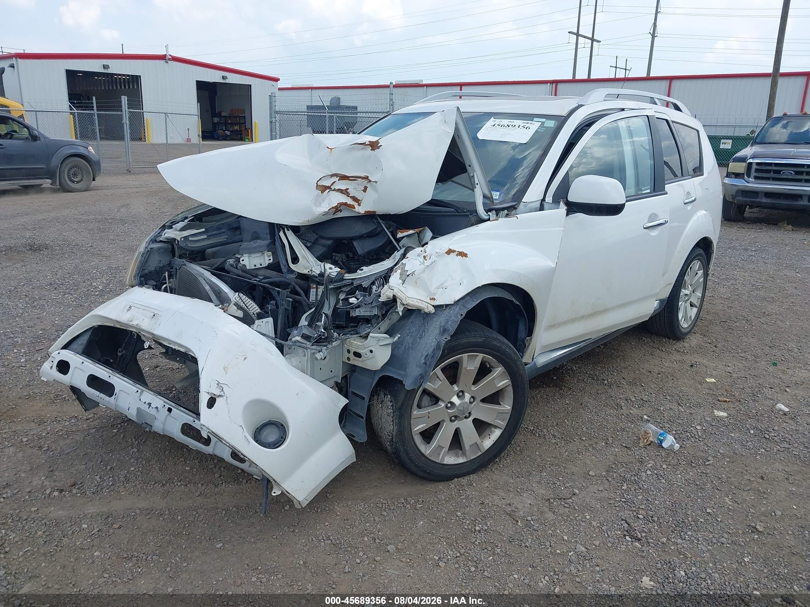 2008 Mitsubishi Outlander Se White vin: JA4LS31W78Z011252