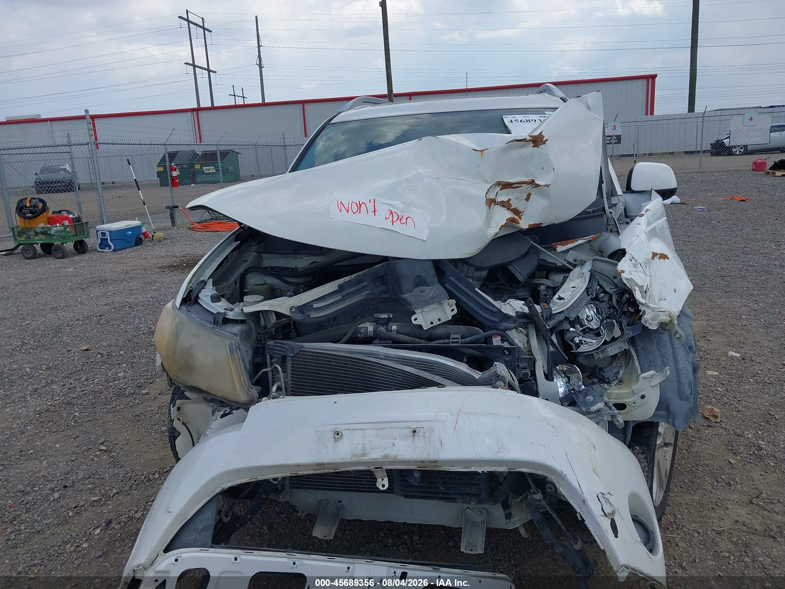 2008 Mitsubishi Outlander Se White vin: JA4LS31W78Z011252
