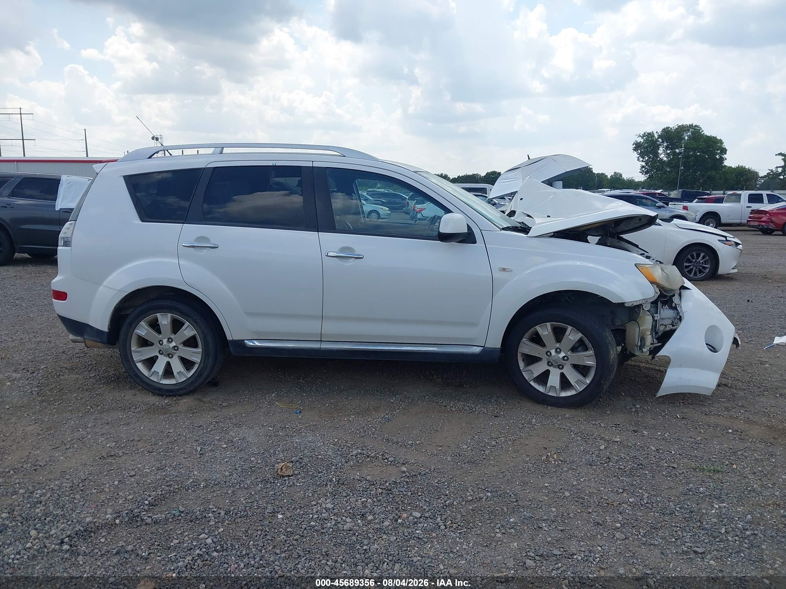 2008 Mitsubishi Outlander Se White vin: JA4LS31W78Z011252