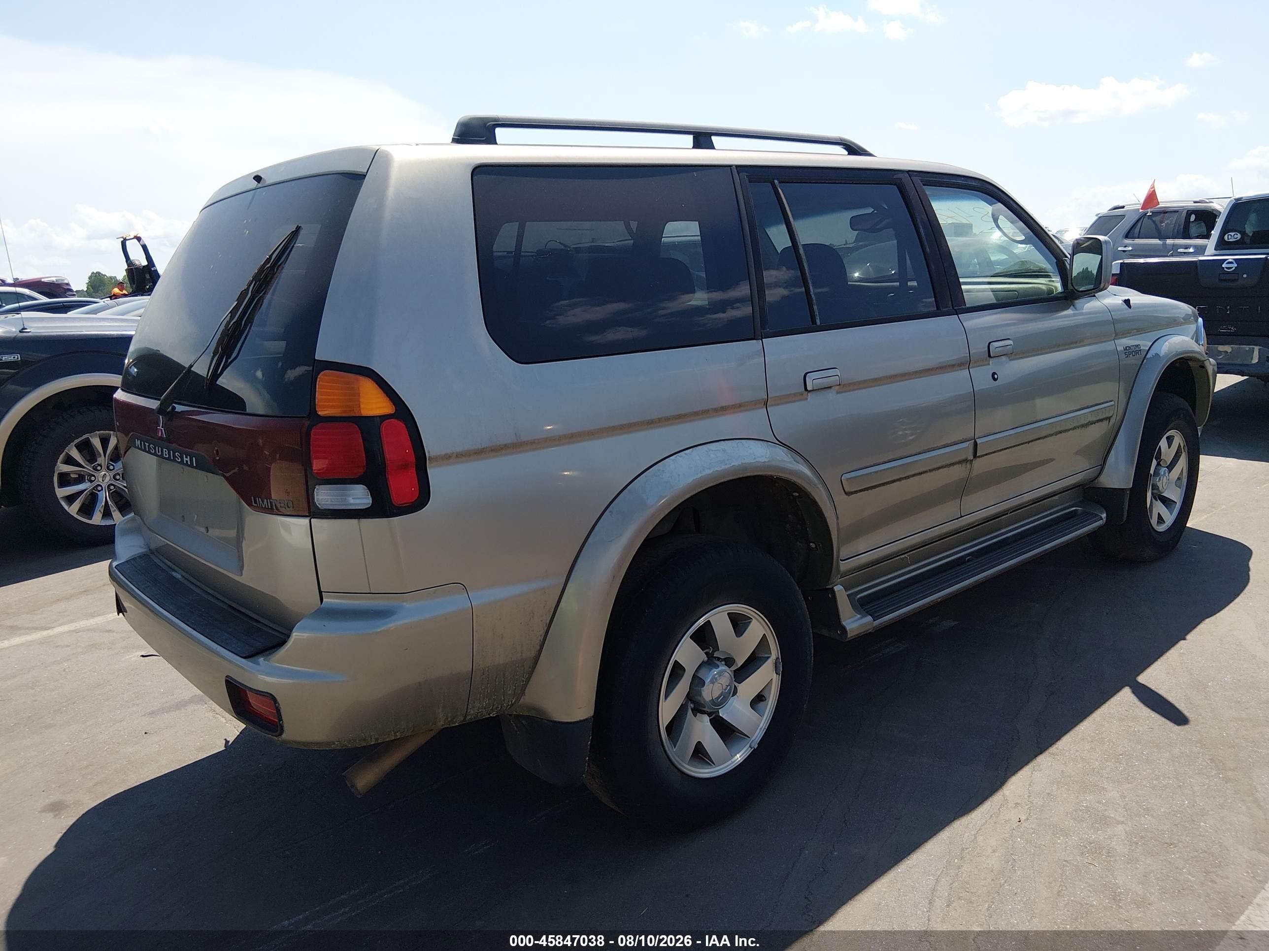 2001 Mitsubishi Montero Sport Ltd Silver vin: JA4LS41R41P007712