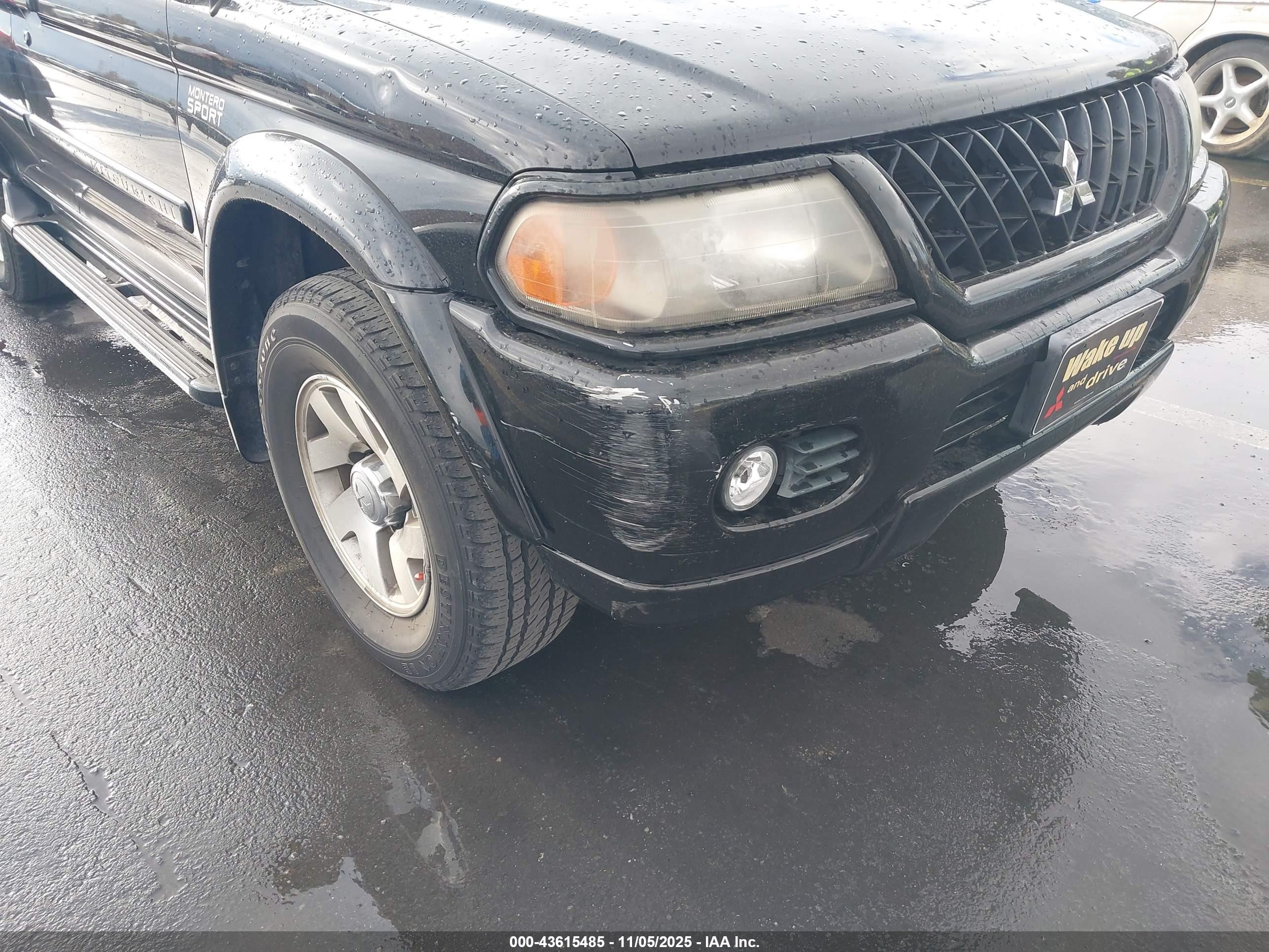 2002 Mitsubishi Montero Sport Ltd Black vin: JA4LS41R92J033596