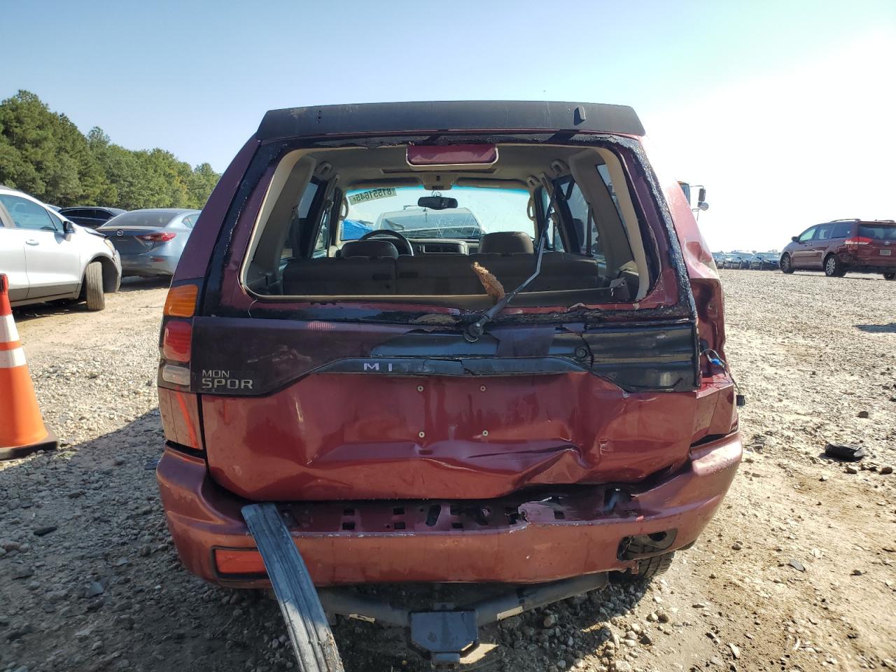 2000 Mitsubishi Montero Sport Limited Burgundy vin: JA4LS41RXYP041521
