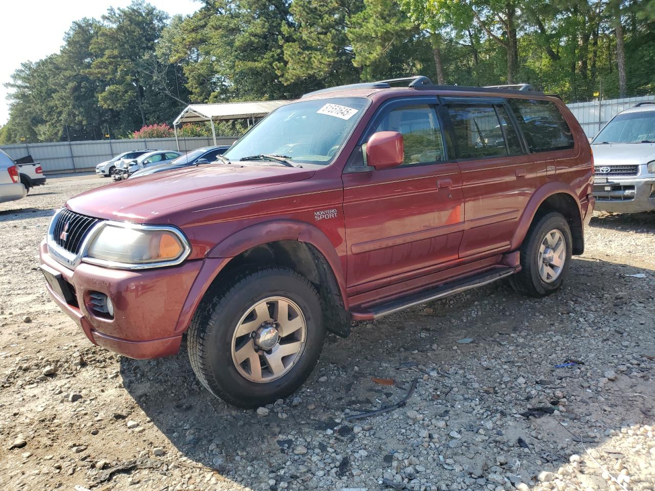 2000 Mitsubishi Montero Sport Limited Burgundy vin: JA4LS41RXYP041521