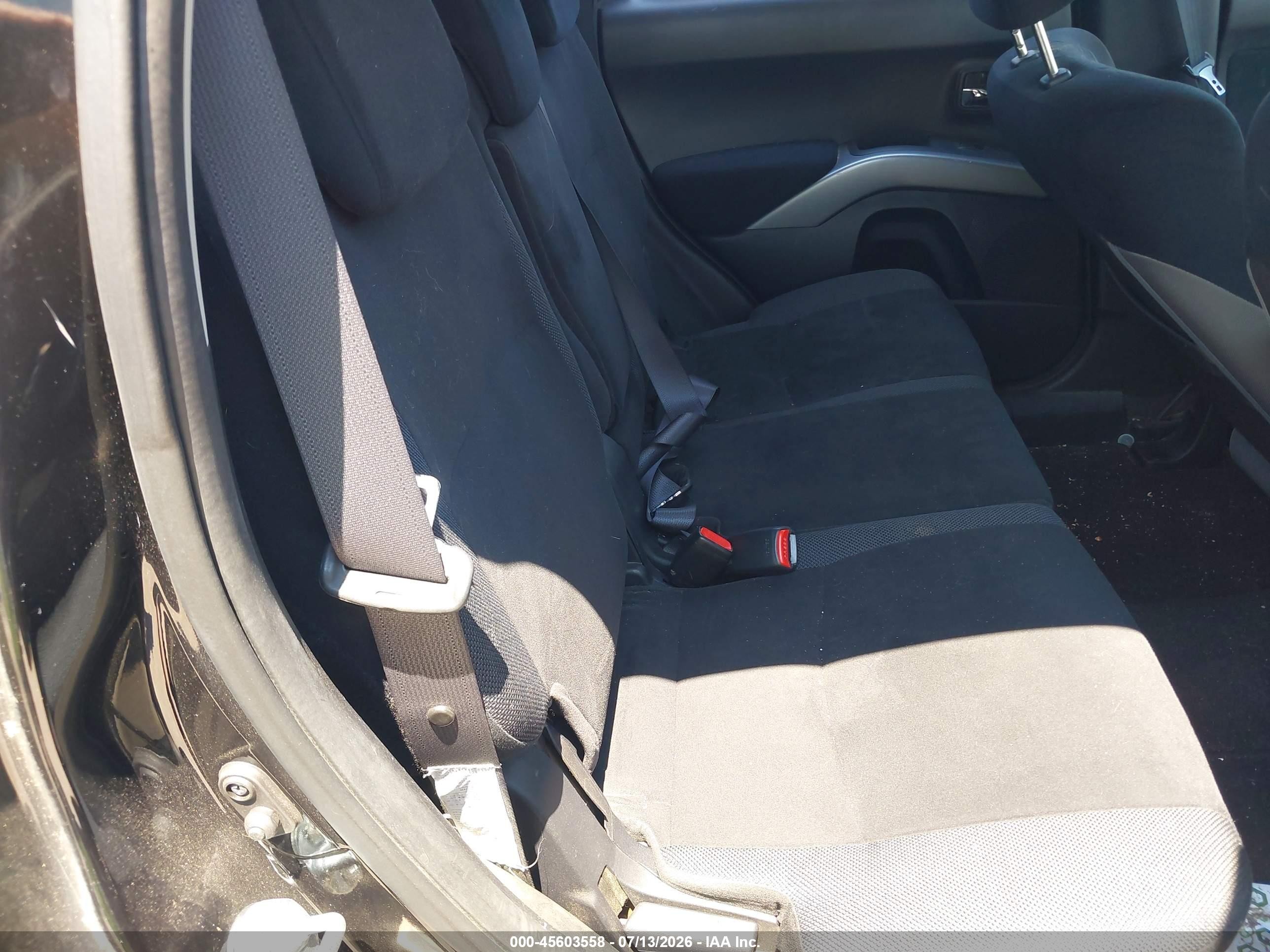 2009 Mitsubishi Outlander Es Черный vin: JA4LT21W39Z011466