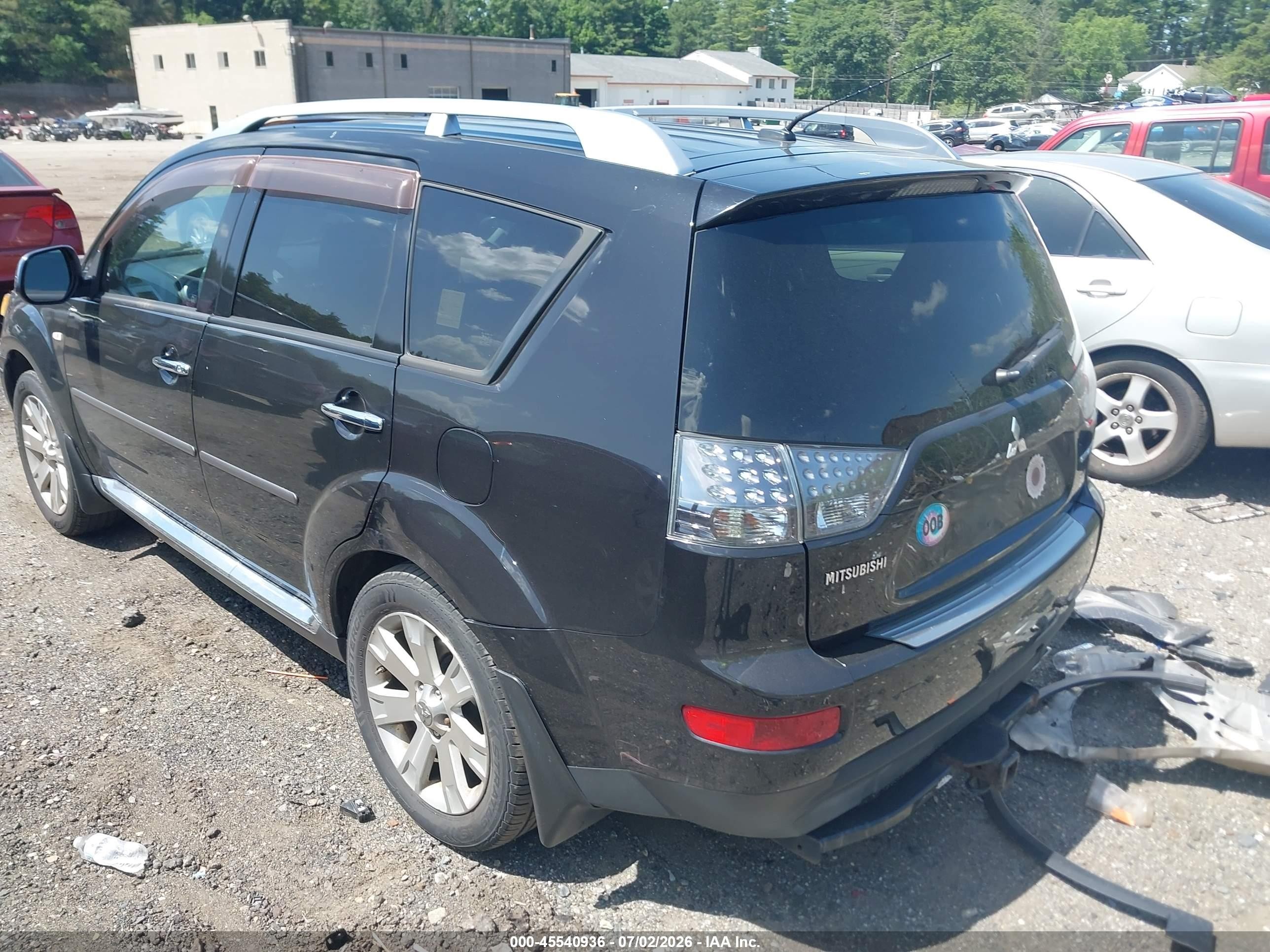 2009 Mitsubishi Outlander Se Black vin: JA4LT31W49Z015788