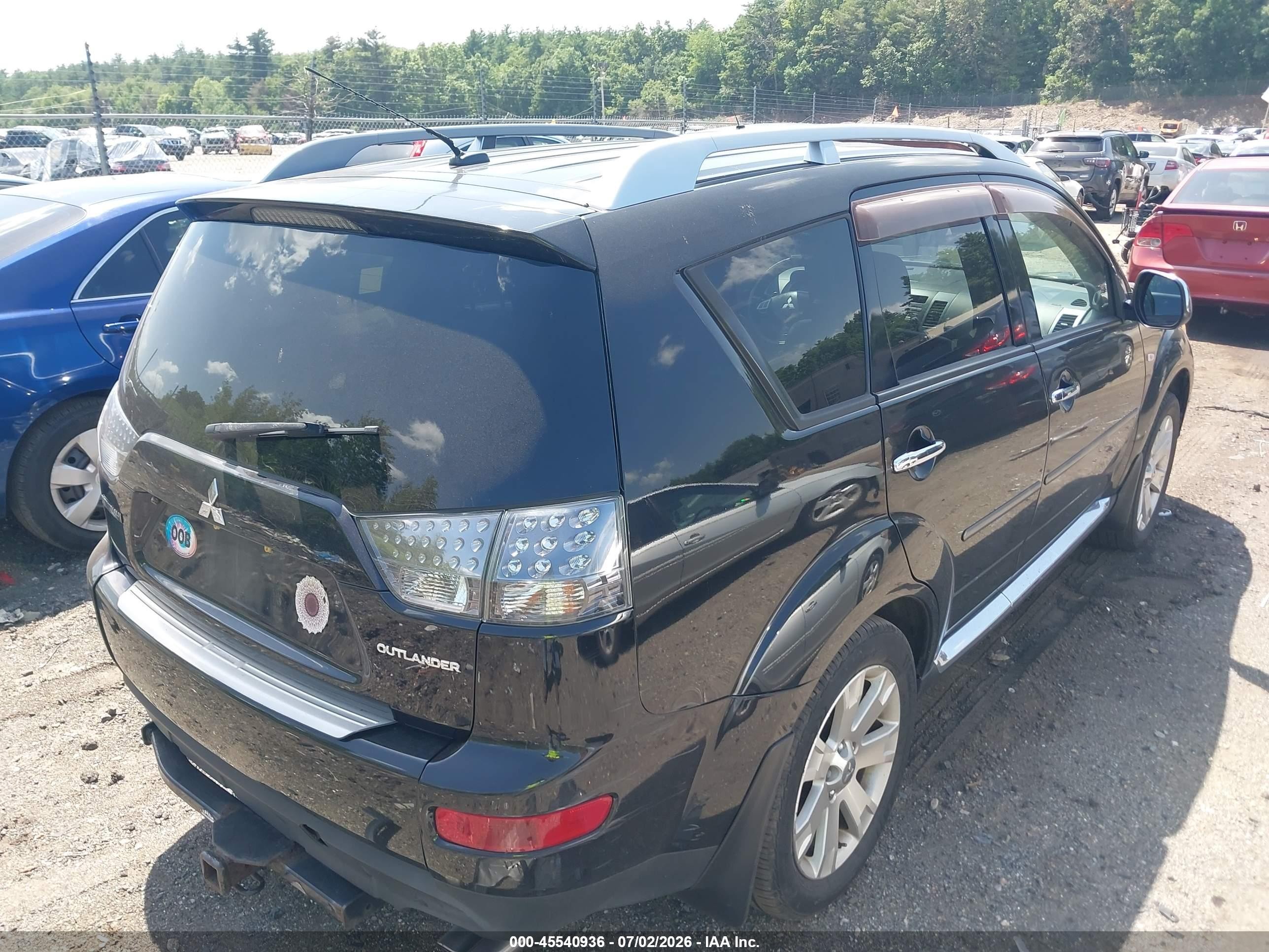 2009 Mitsubishi Outlander Se Black vin: JA4LT31W49Z015788