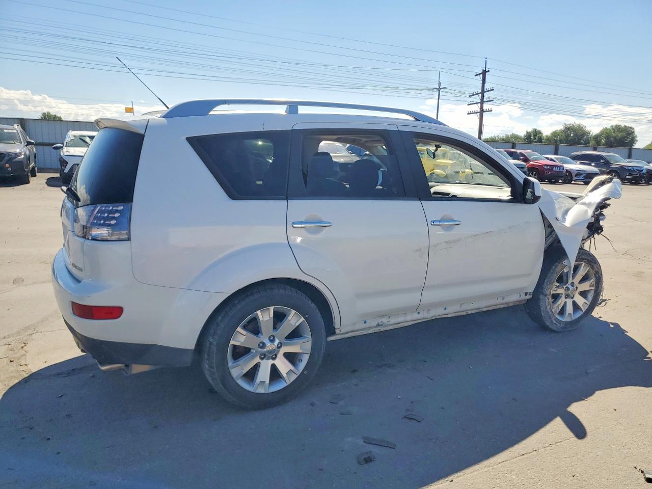 2008 Mitsubishi Outlander Se White vin: JA4LT31W68Z013202